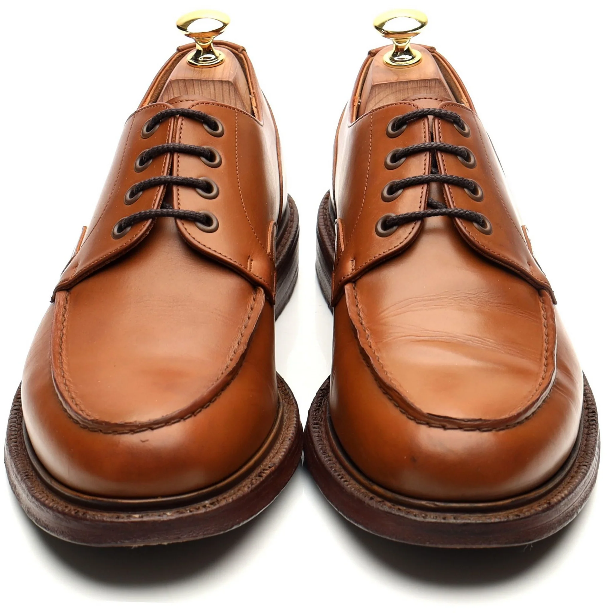 'Brixham' Tan Brown Leather Derby UK 8 F - Image 9