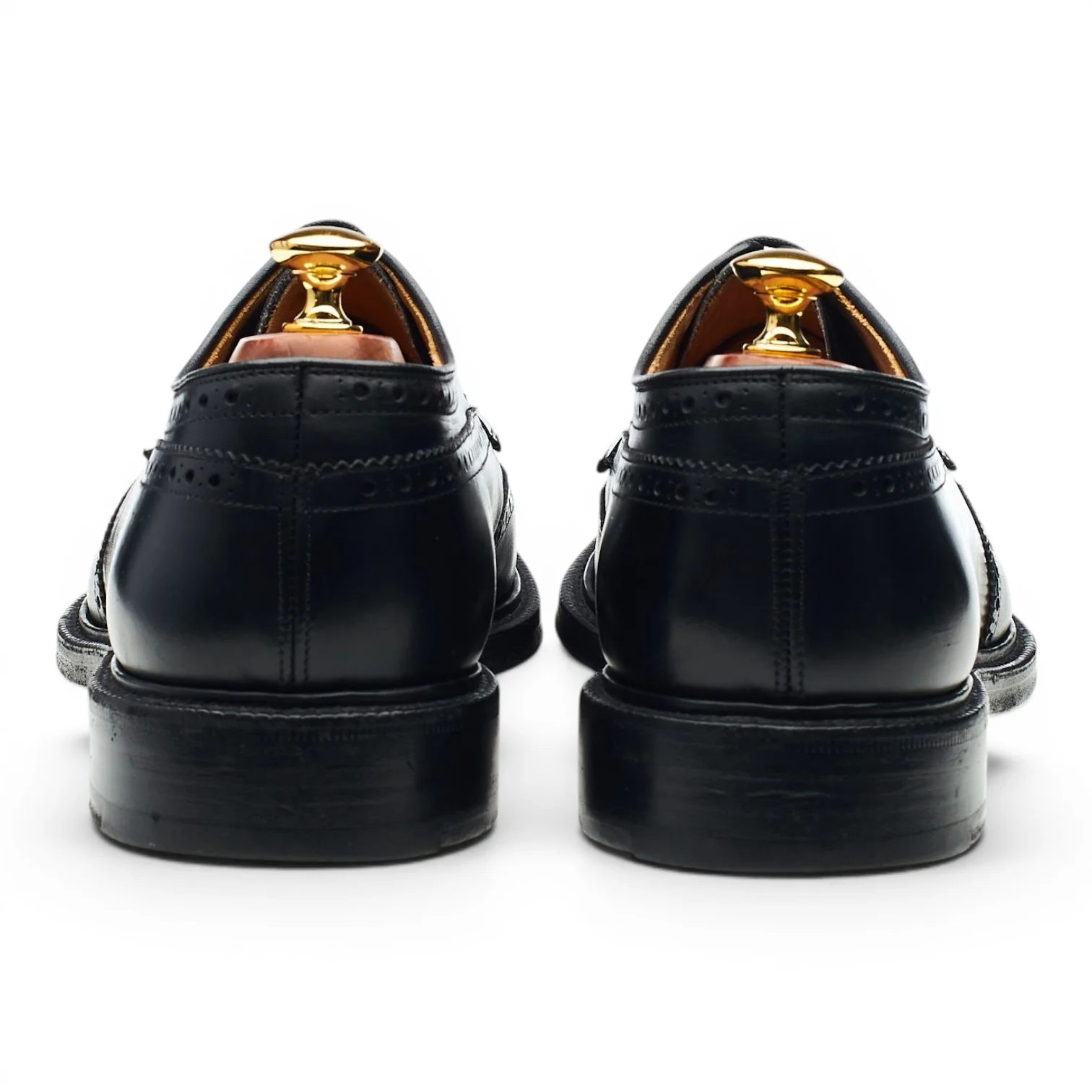 'Brookland' Black Leather Derby Brogues UK 10 F - Image 4