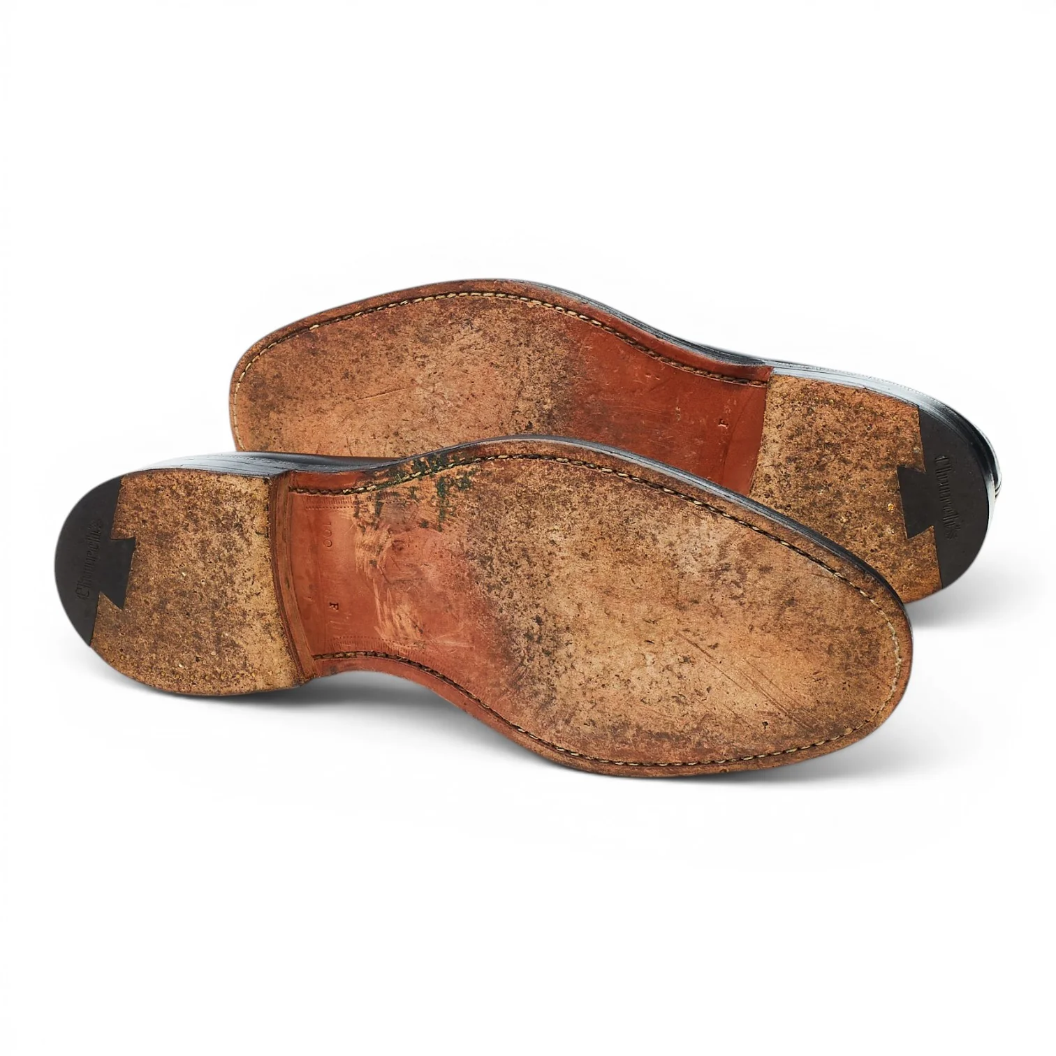 'Brookland' Black Leather Derby Brogues UK 10 F - Image 5