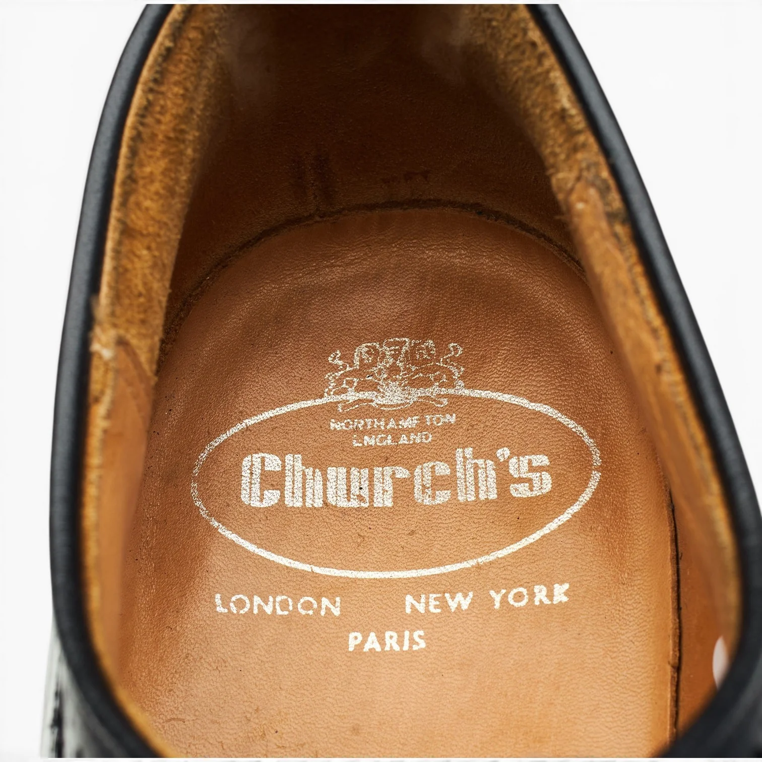 'Brookland' Black Leather Derby Brogues UK 10 F - Image 6