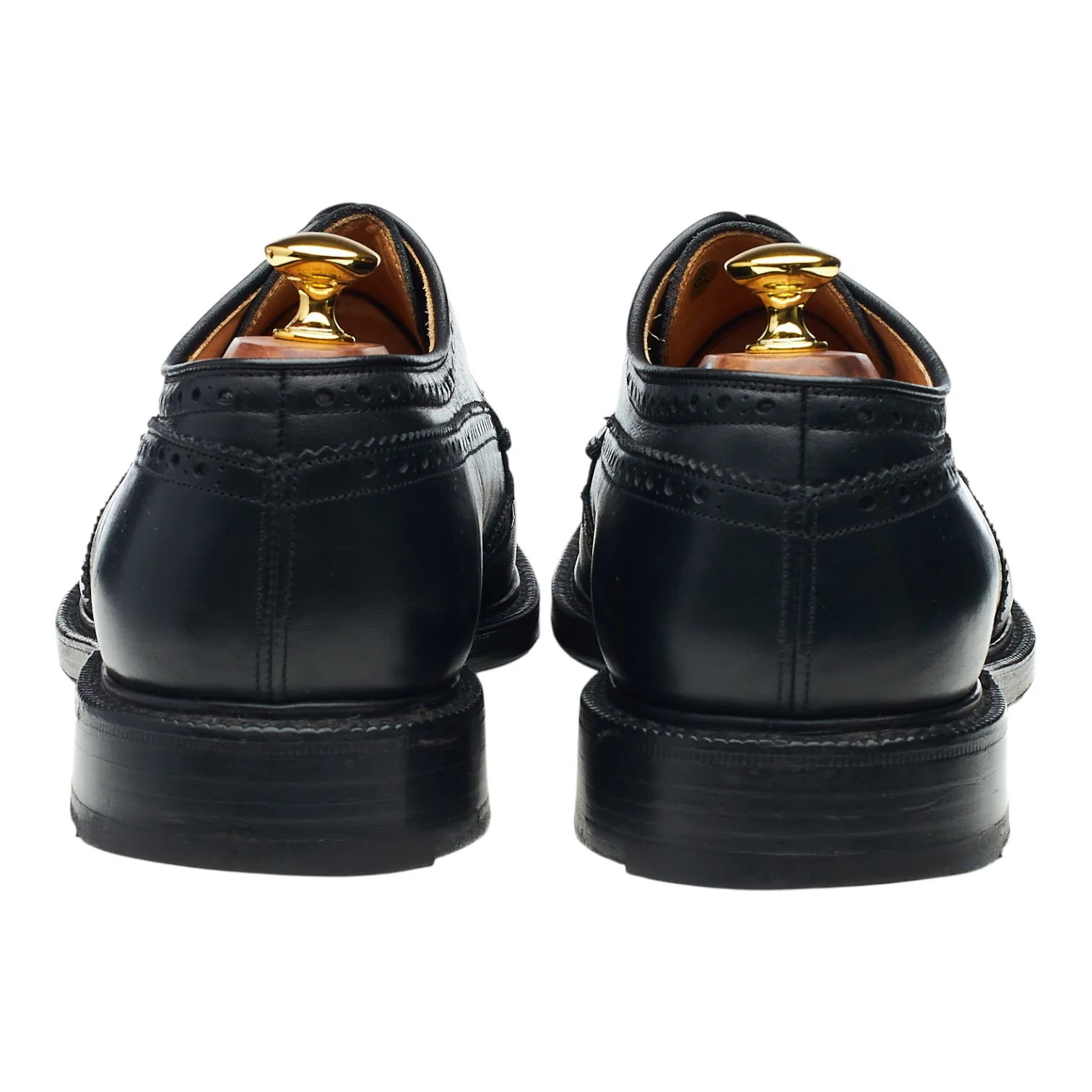 'Brookland' Black Leather Derby Brogues UK 11 F - Image 4