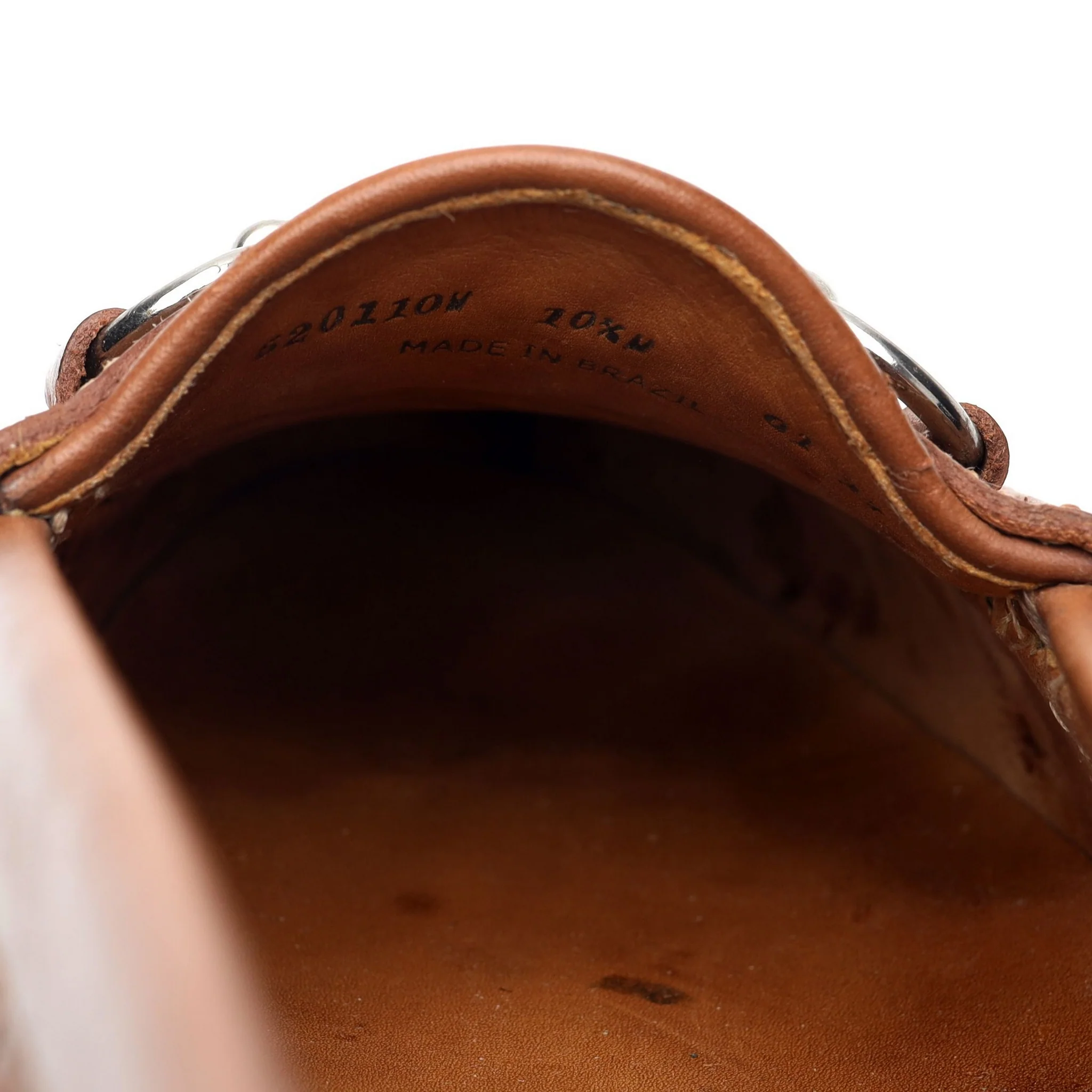 'Saxon' Tan Brown Braided Leather Horsebit Loafers UK 9.5 US 10.5 - Image 8