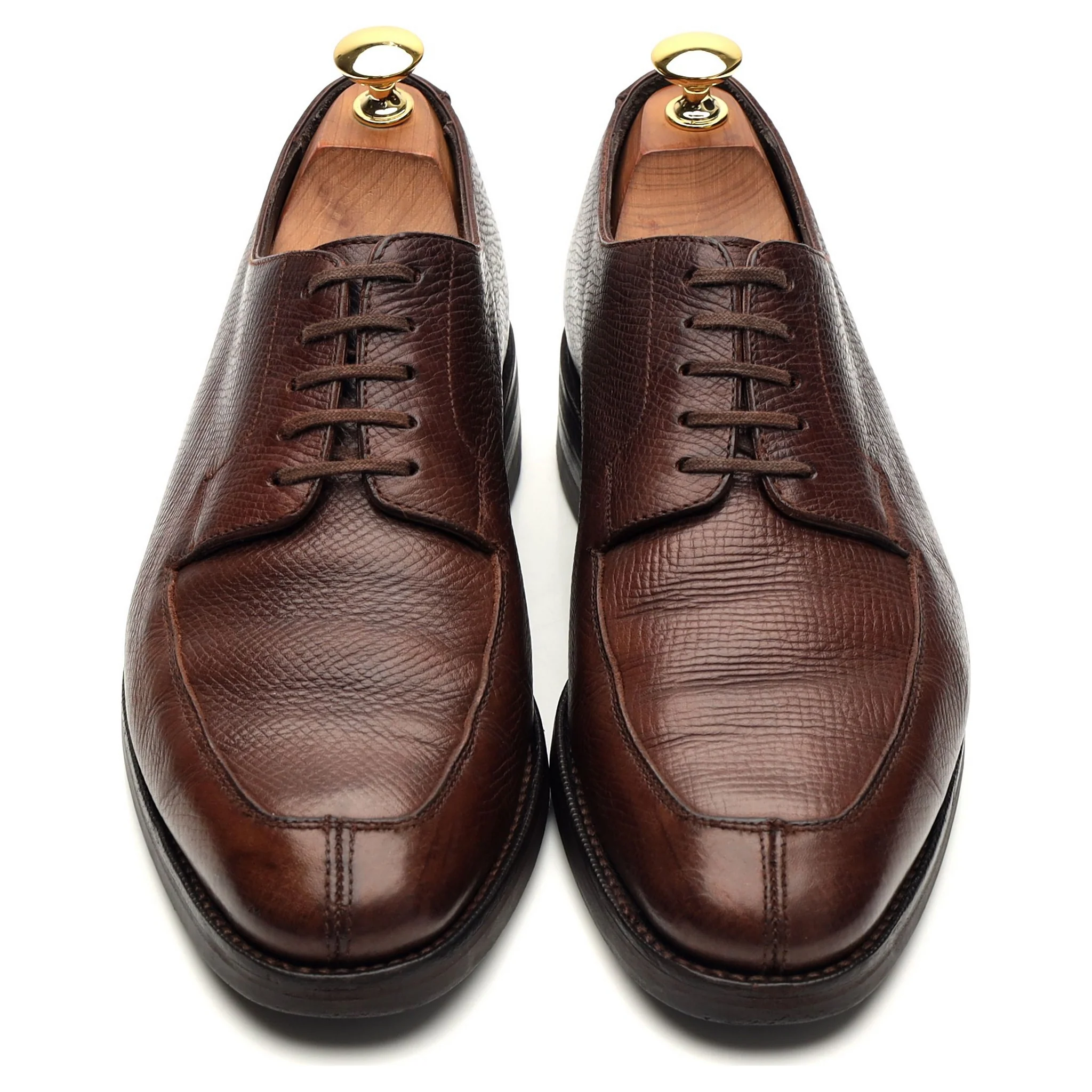 Brown Grain Leather Split Toe Derby UK 6.5 - Image 2