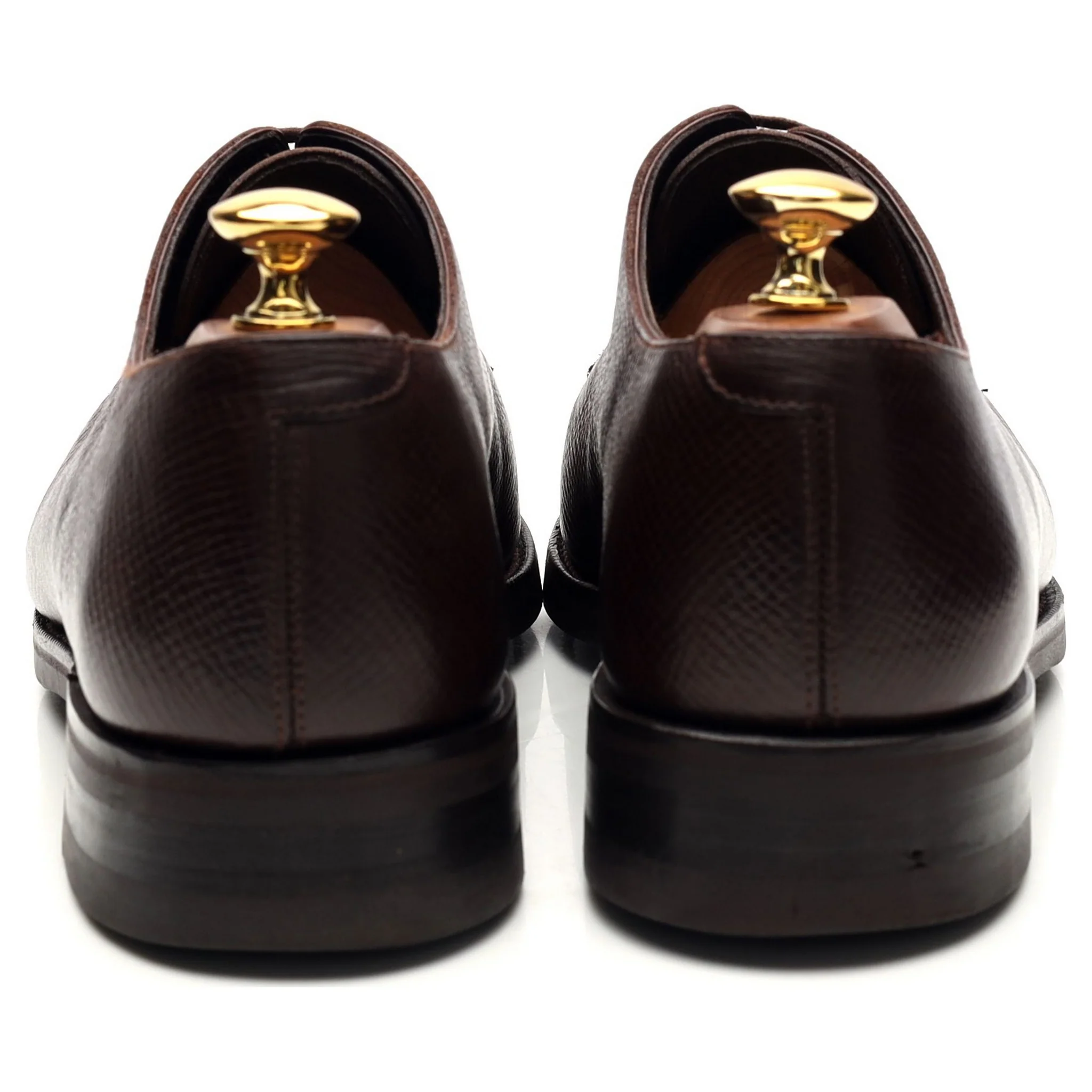 Brown Grain Leather Split Toe Derby UK 6.5 - Image 4