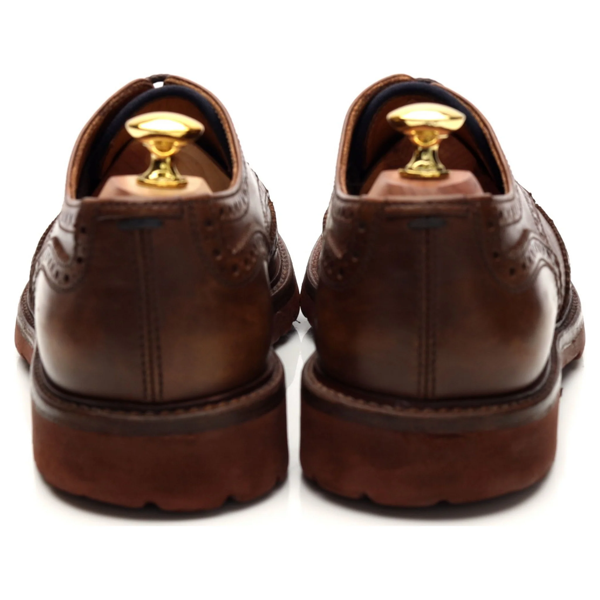 Brown Leather Derby Brogues UK 7 EU 41 - Image 4