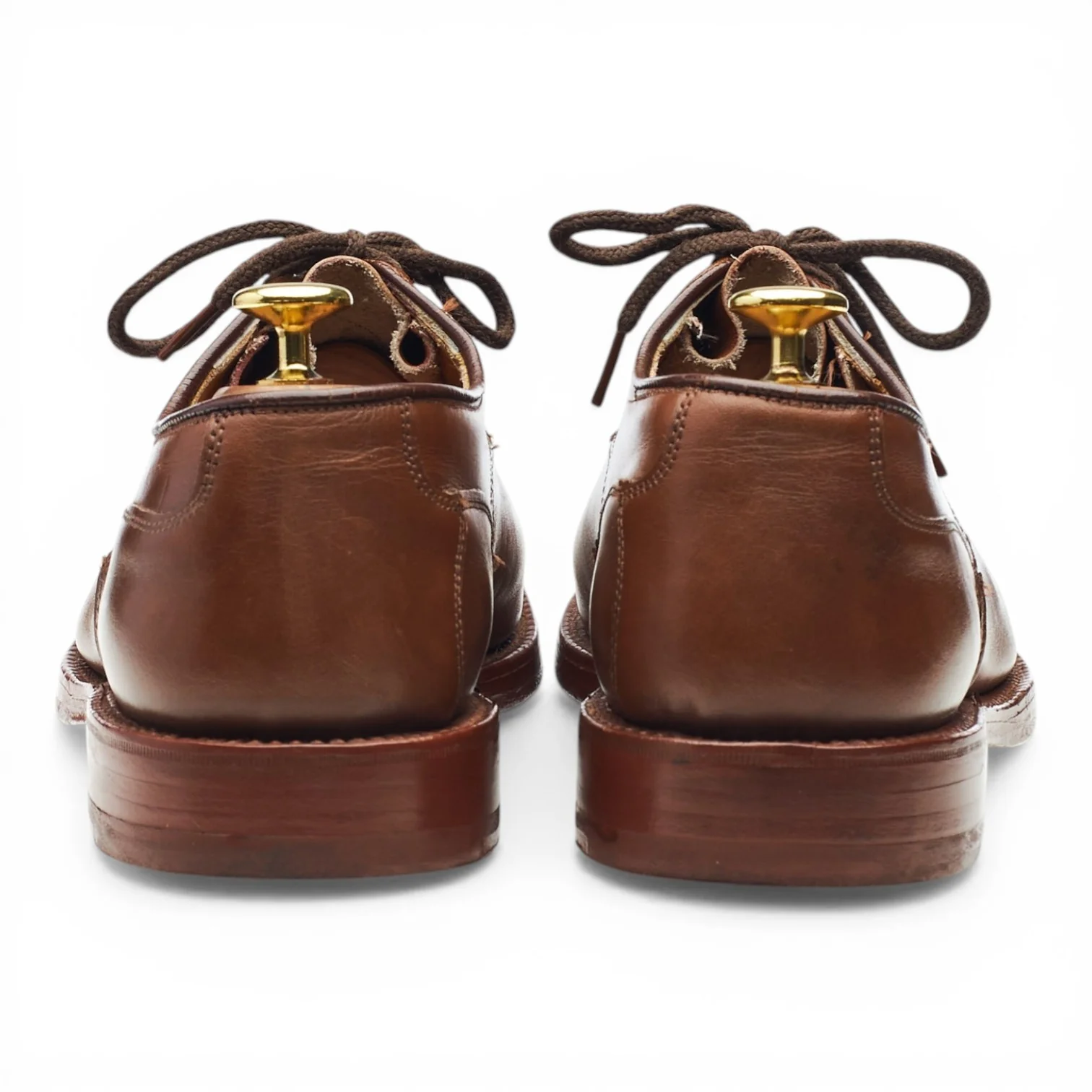 Brown Leather Derby UK 8 - Image 4