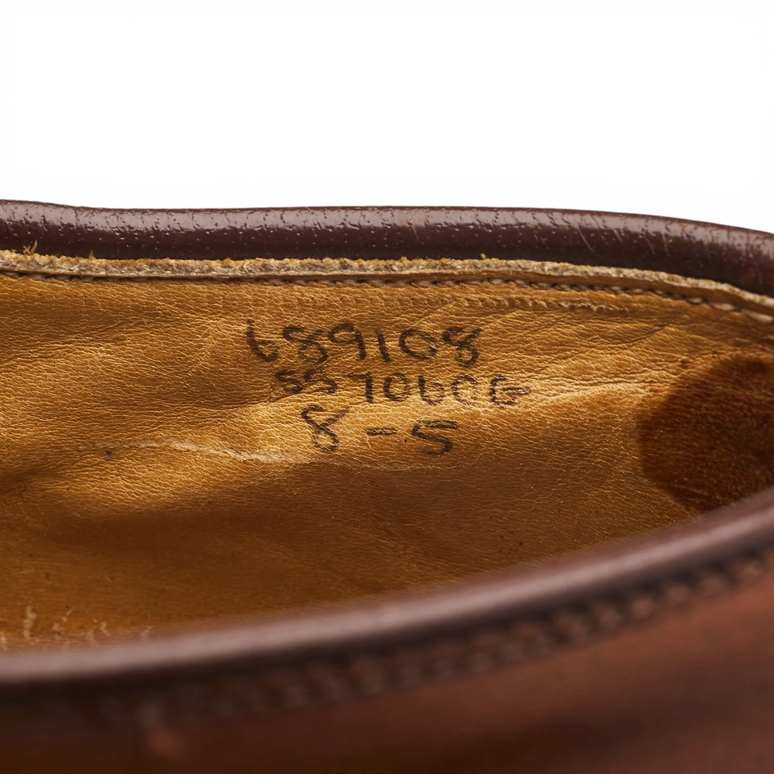Brown Leather Derby UK 8 - Image 7