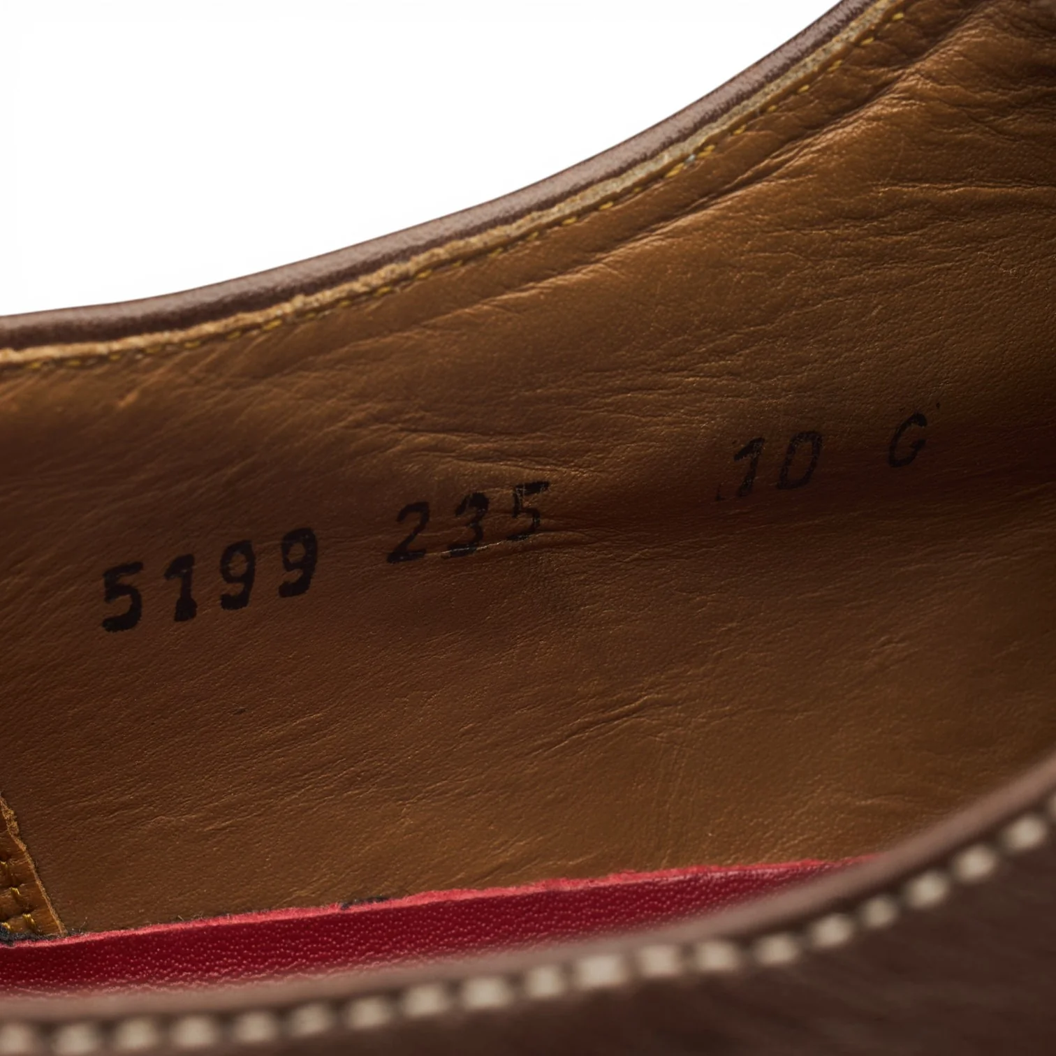 Brown Leather Derby UK 10 G - Image 7
