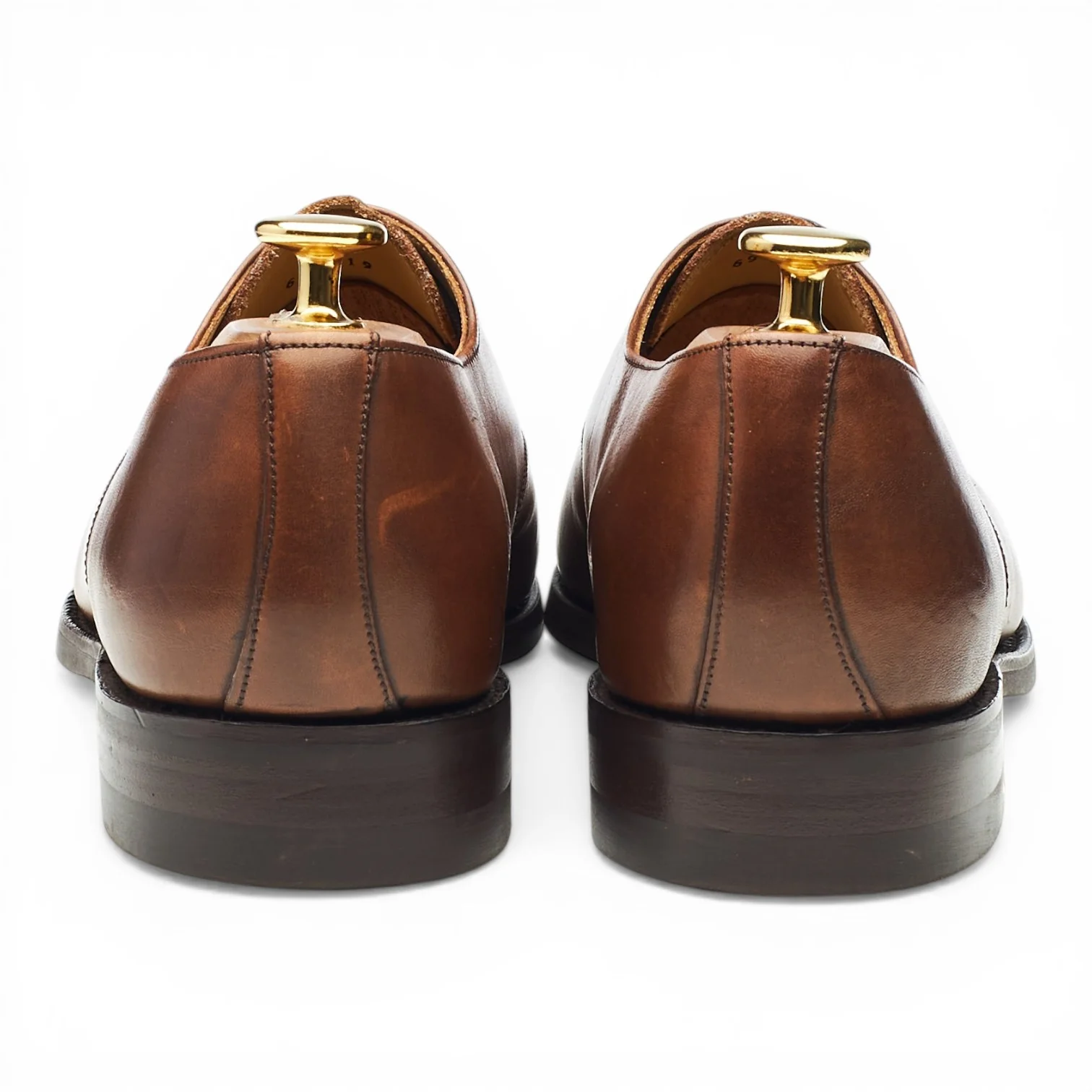 Brown Leather Derby UK 6.5 E - Image 3
