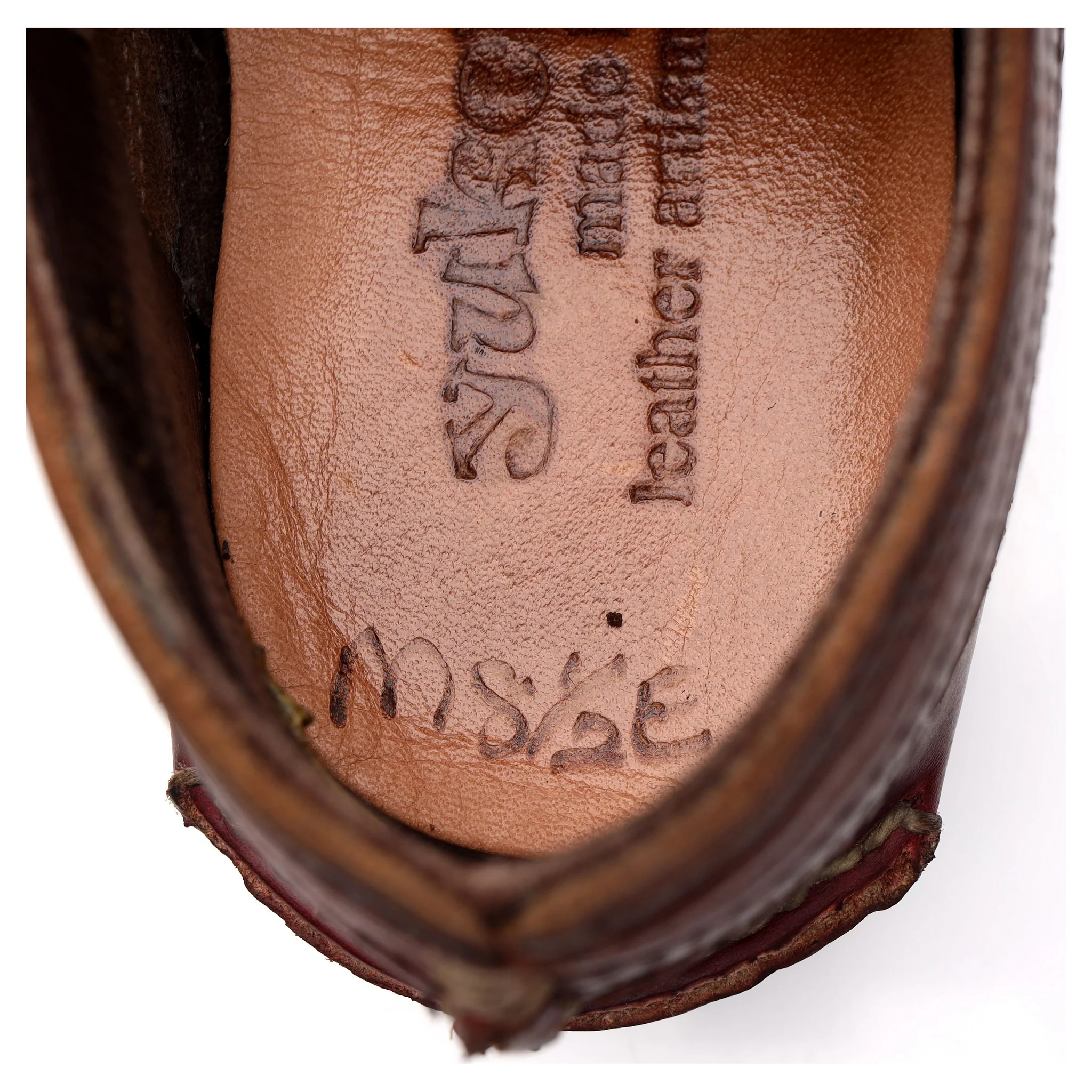'Maine Guide' Brown Grain Leather Derby UK 7.5 US 8.5 E - Image 7