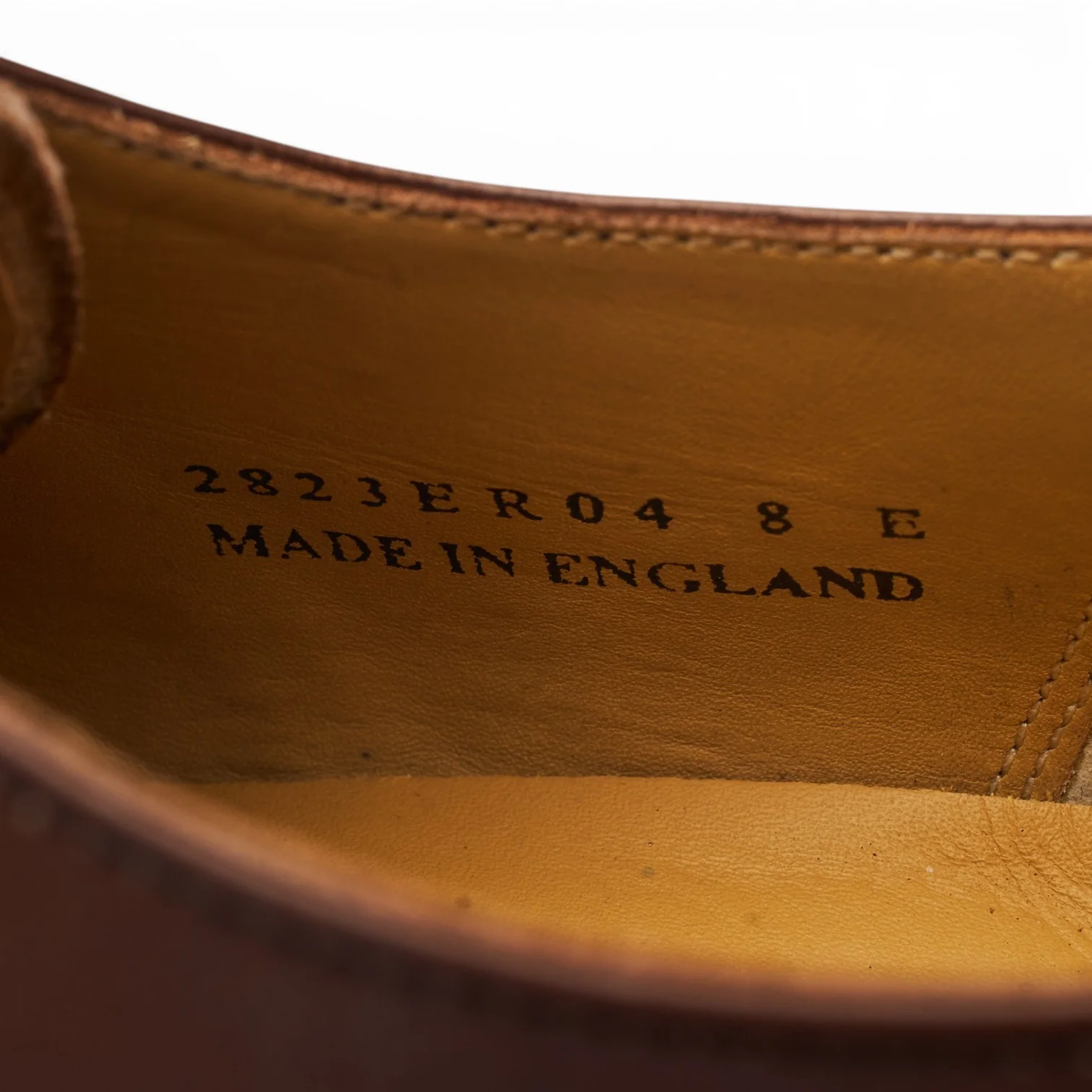 Brown Leather Cap Toe Derby UK 8 E - Image 7