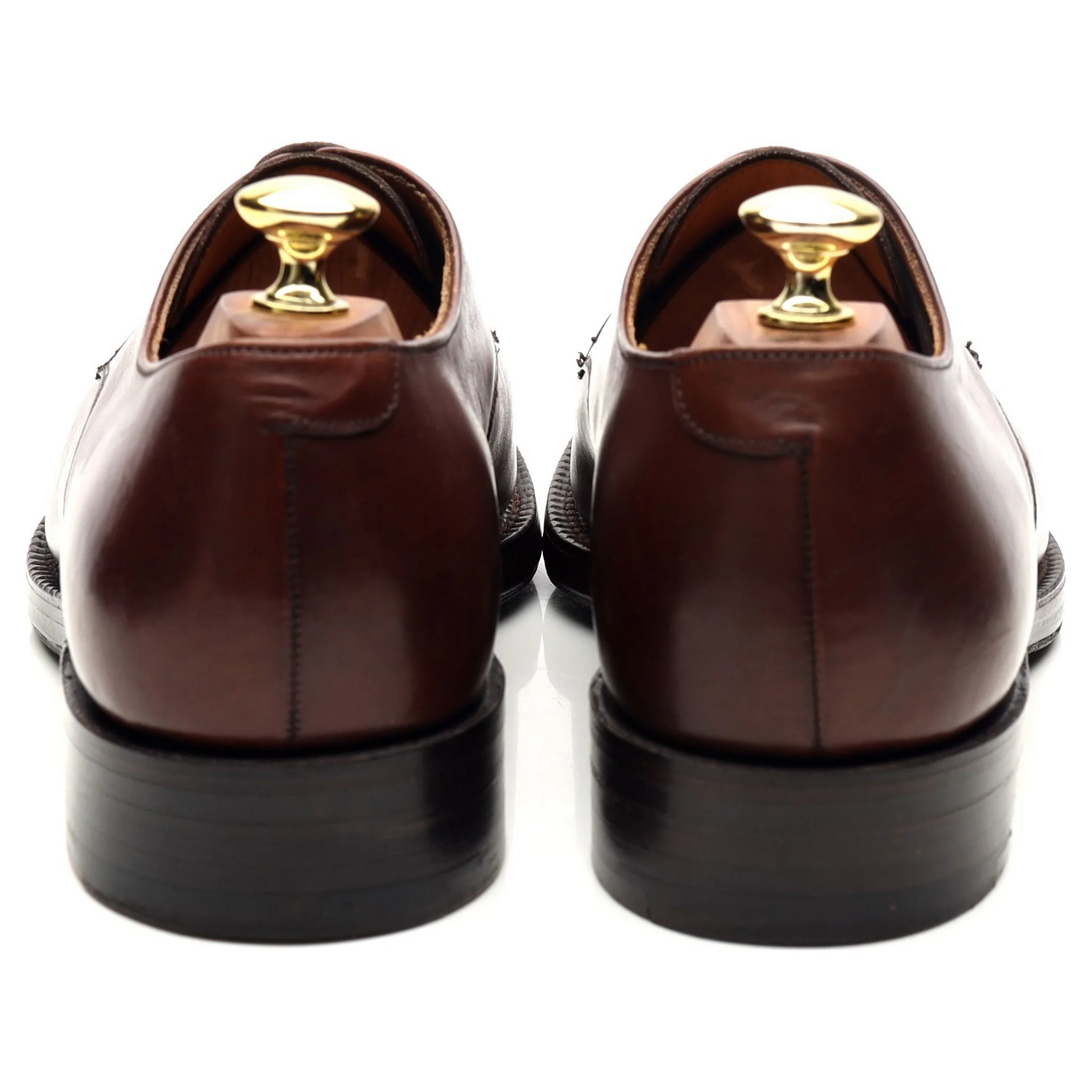 Brown Leather Derby UK 8 F - Image 4