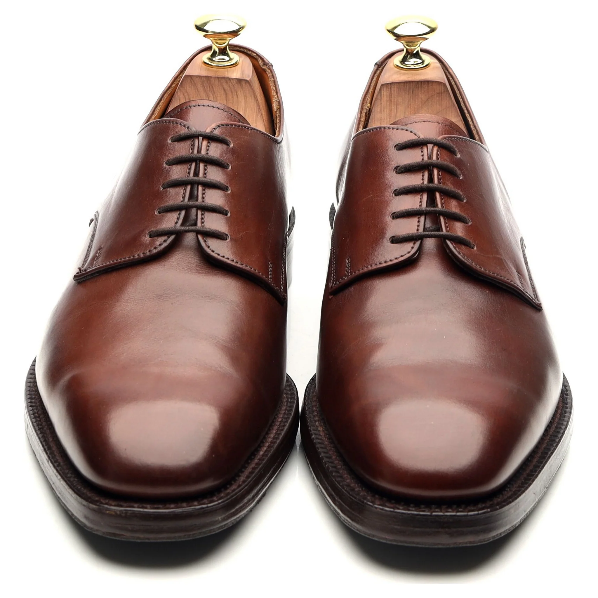 Brown Leather Derby UK 8 F - Image 9