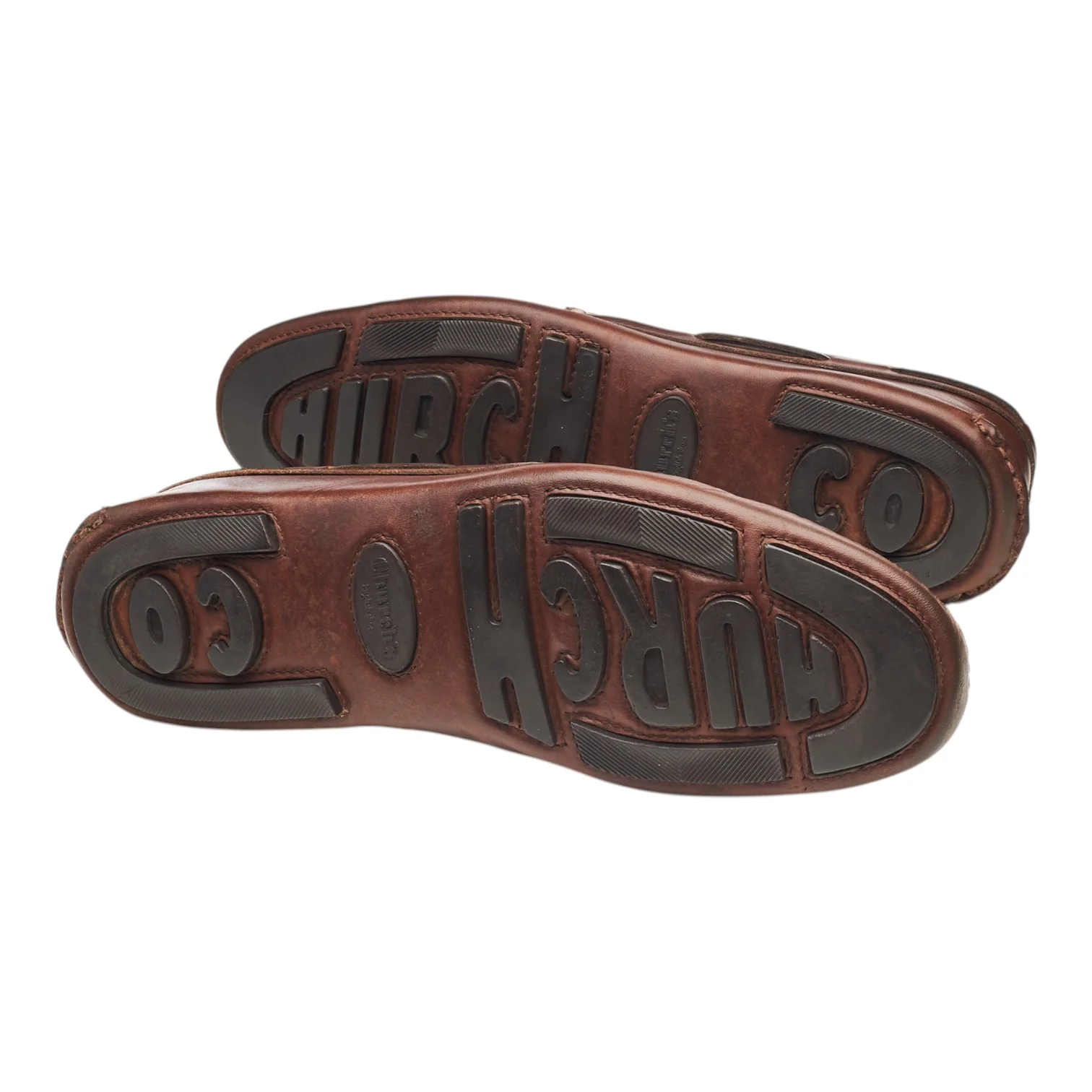 Brown Leather Driving Loafers UK 9 F - Image 5