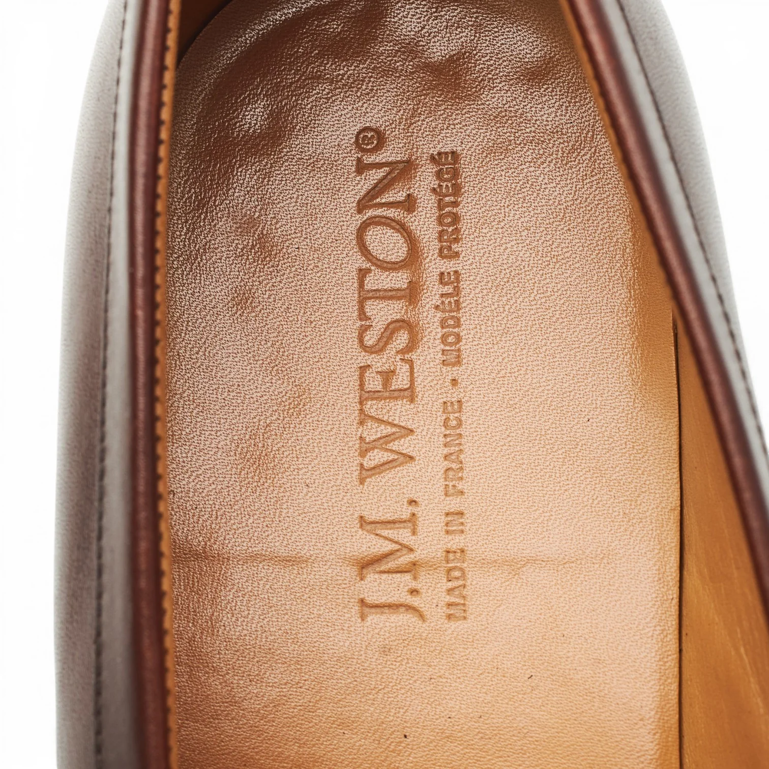 '489' Brown Leather Loafers 9 D UK 9.5 - Image 6