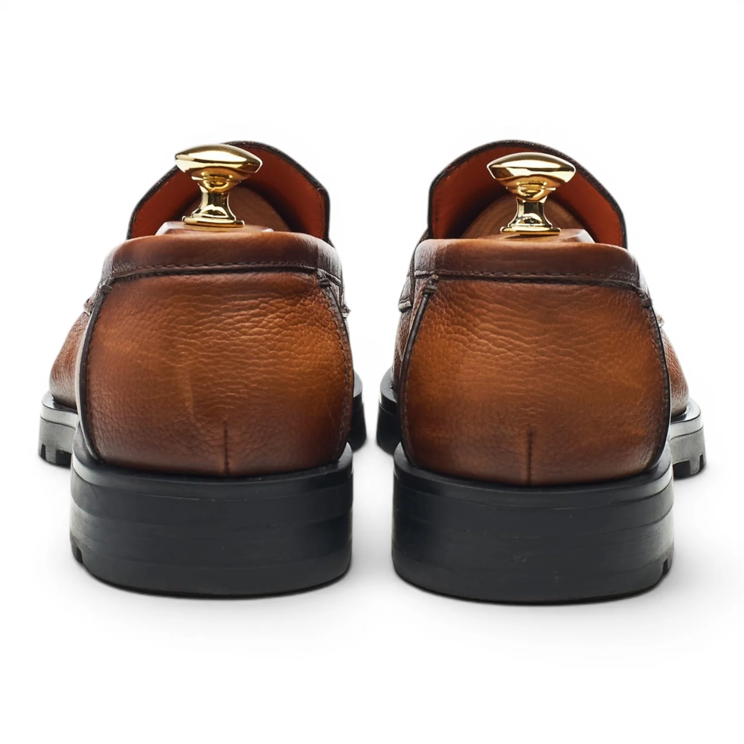 'Rock' Brown Leather Loafers UK 6 F - Image 4