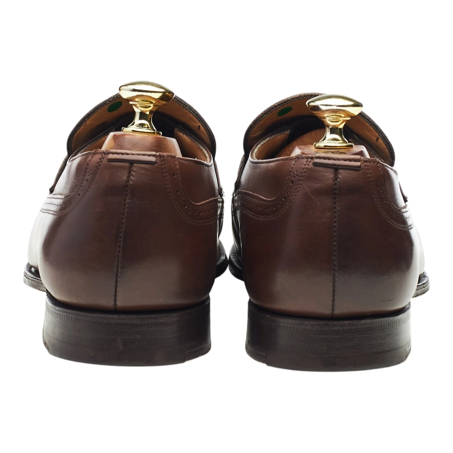 'Lymm' Brown Leather Brogue Loafers UK 7 F - Image 4