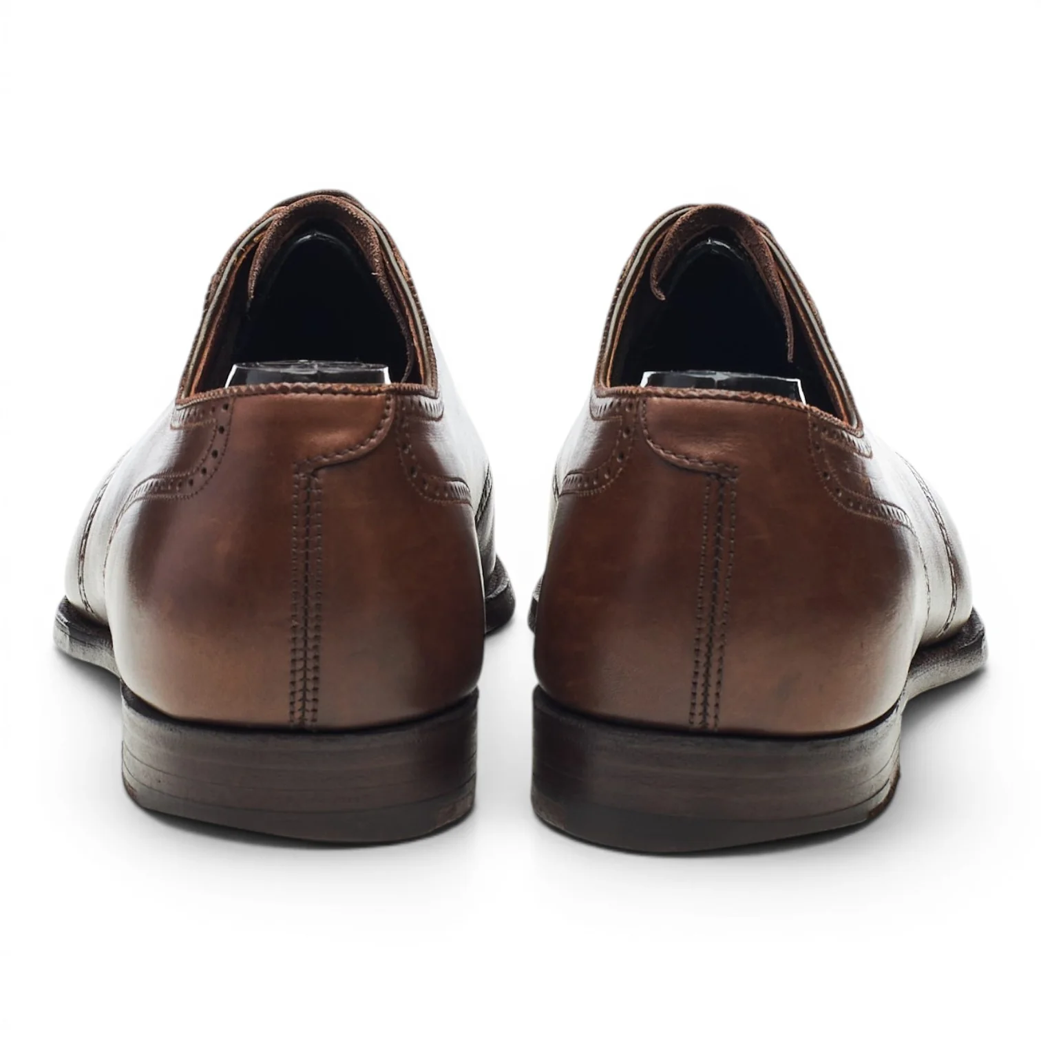 Dark Brown Leather Oxford Brogues UK 7 E - Image 4