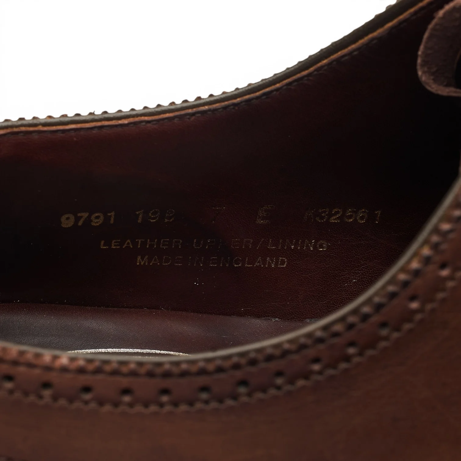 Dark Brown Leather Oxford Brogues UK 7 E - Image 8