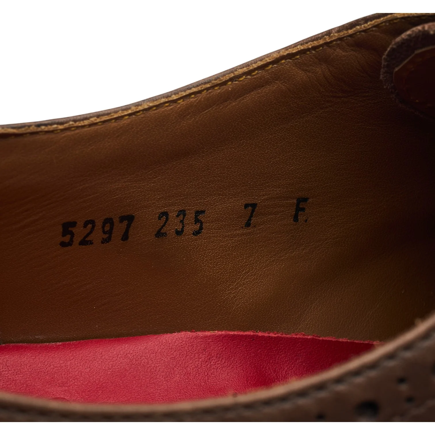 'Matthew' Brown Leather Oxford Brogues UK 7 F - Image 7