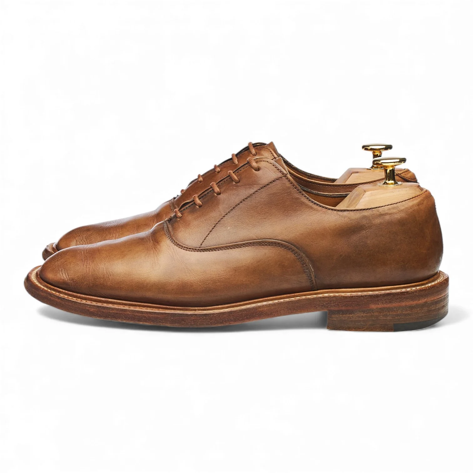 Margaret Howell Vintage Brown Leather Oxford UK 6 - Image 3