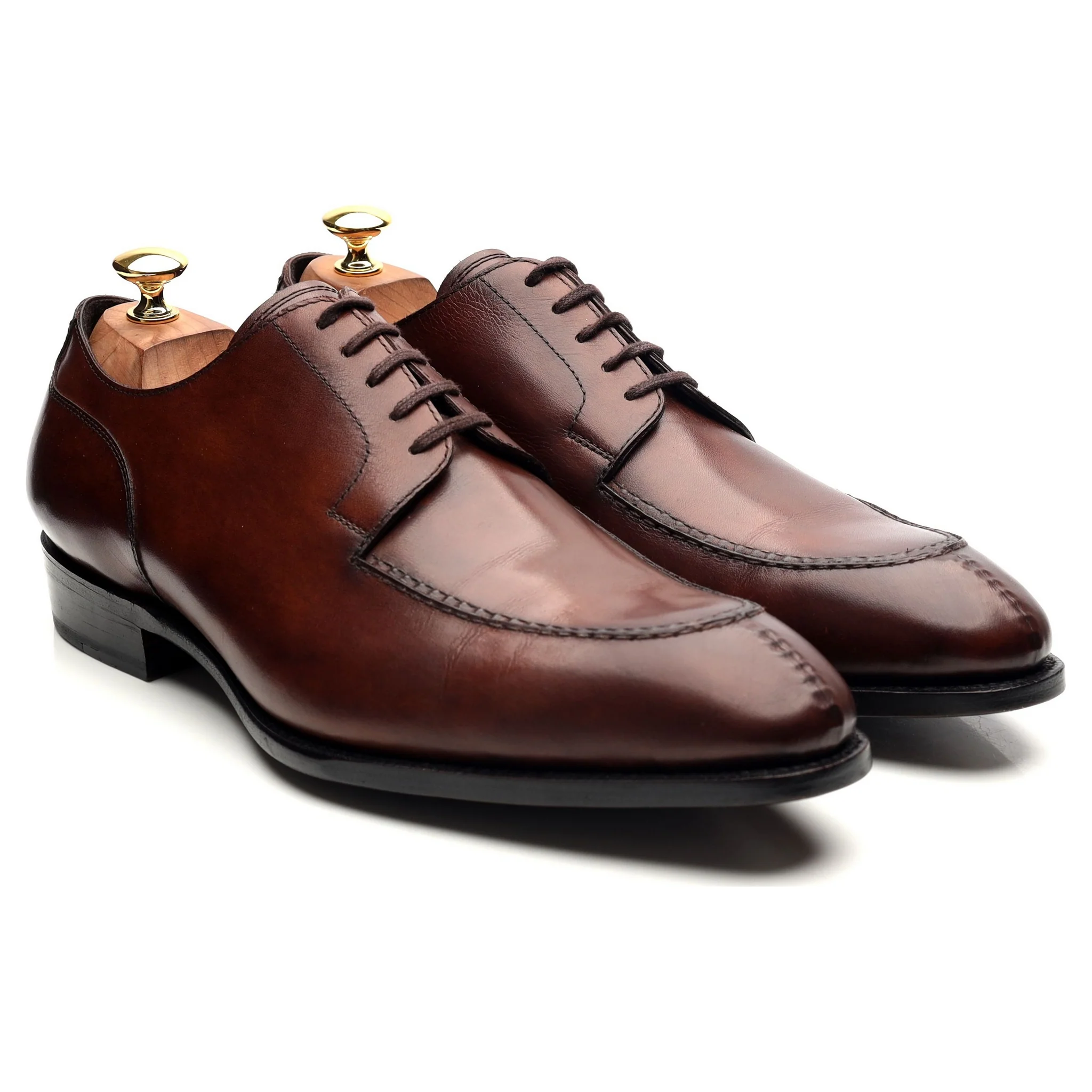 Brown Leather Split Toe Derby UK 10.5 E - Image 7