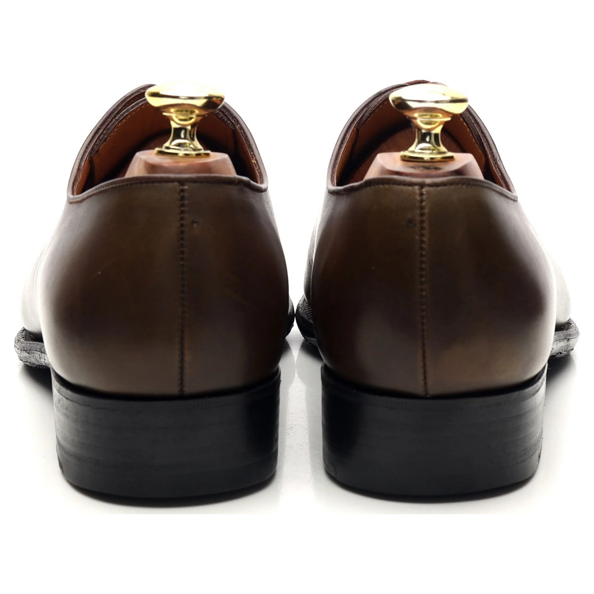 'Flore' Brown Leather Wholecut Oxford 7 E UK 7.5 - Image 4