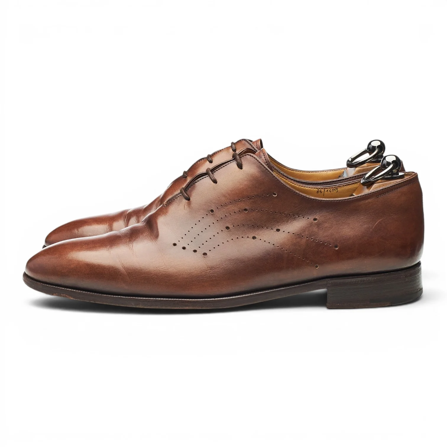 Brown Leather Wholecut Oxford UK 8.5 - Image 3