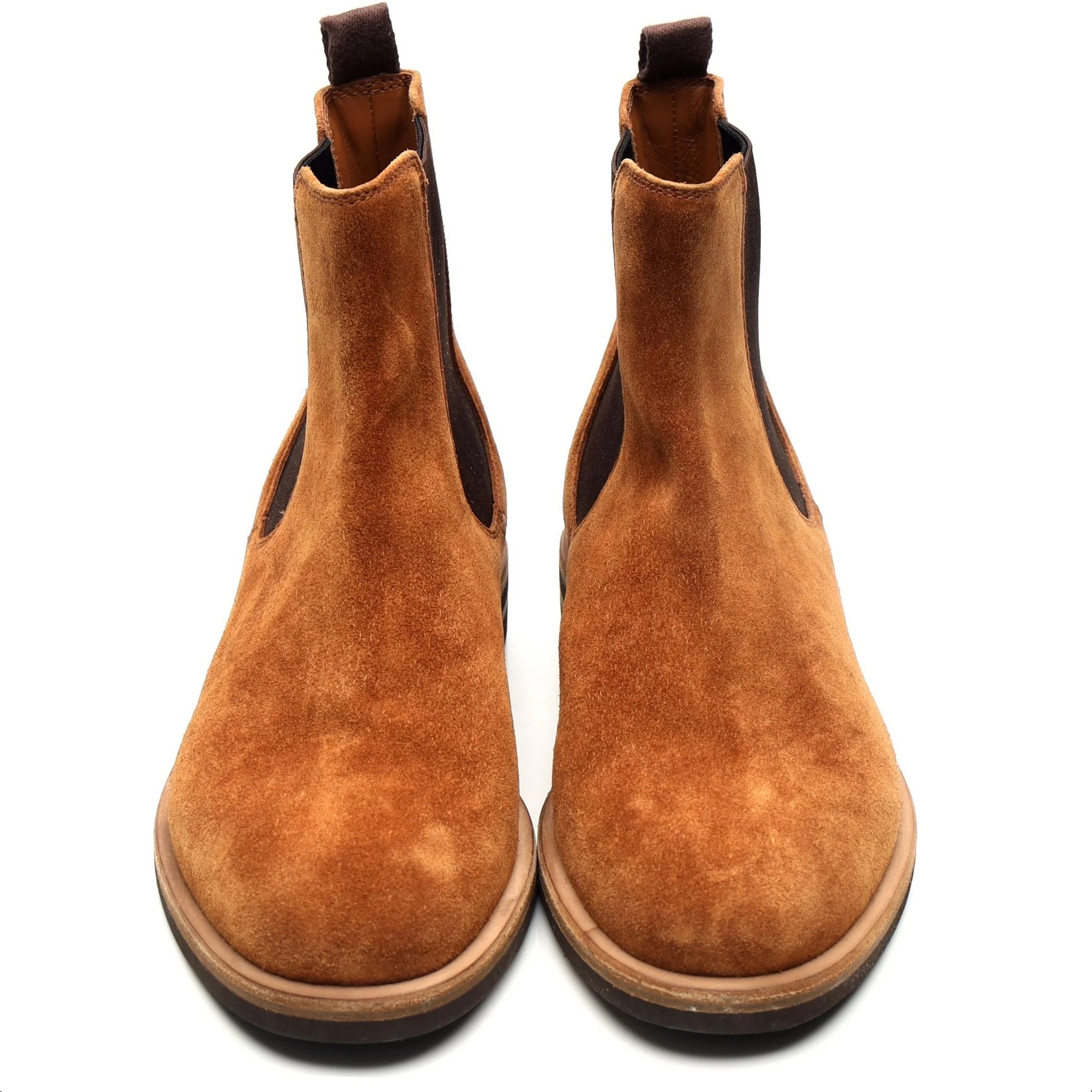 Tan Brown Suede Chelsea Boots UK 8 EU 44 - Image 9