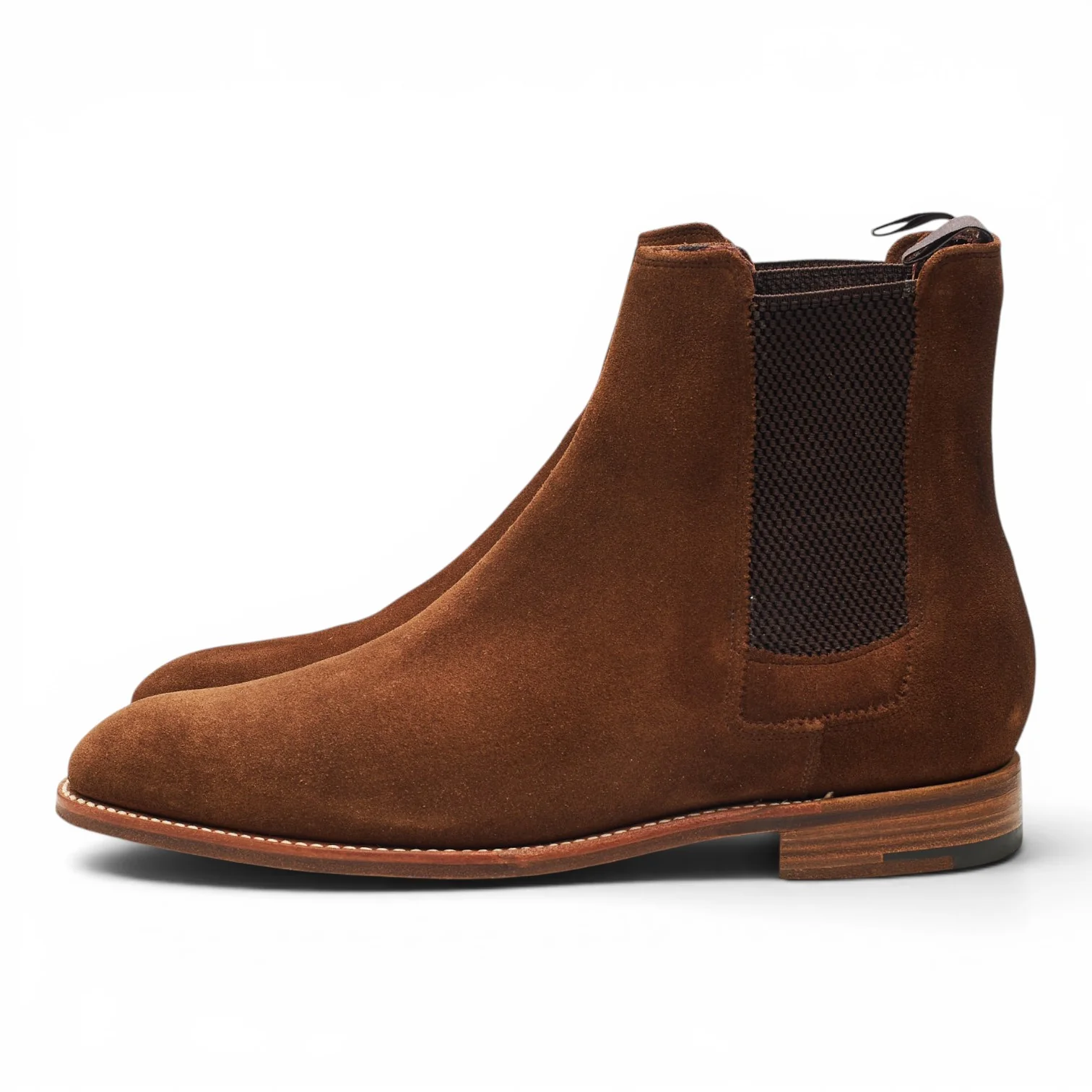 Snuff Brown Suede Chelsea Boots UK 8 FX - Image 3