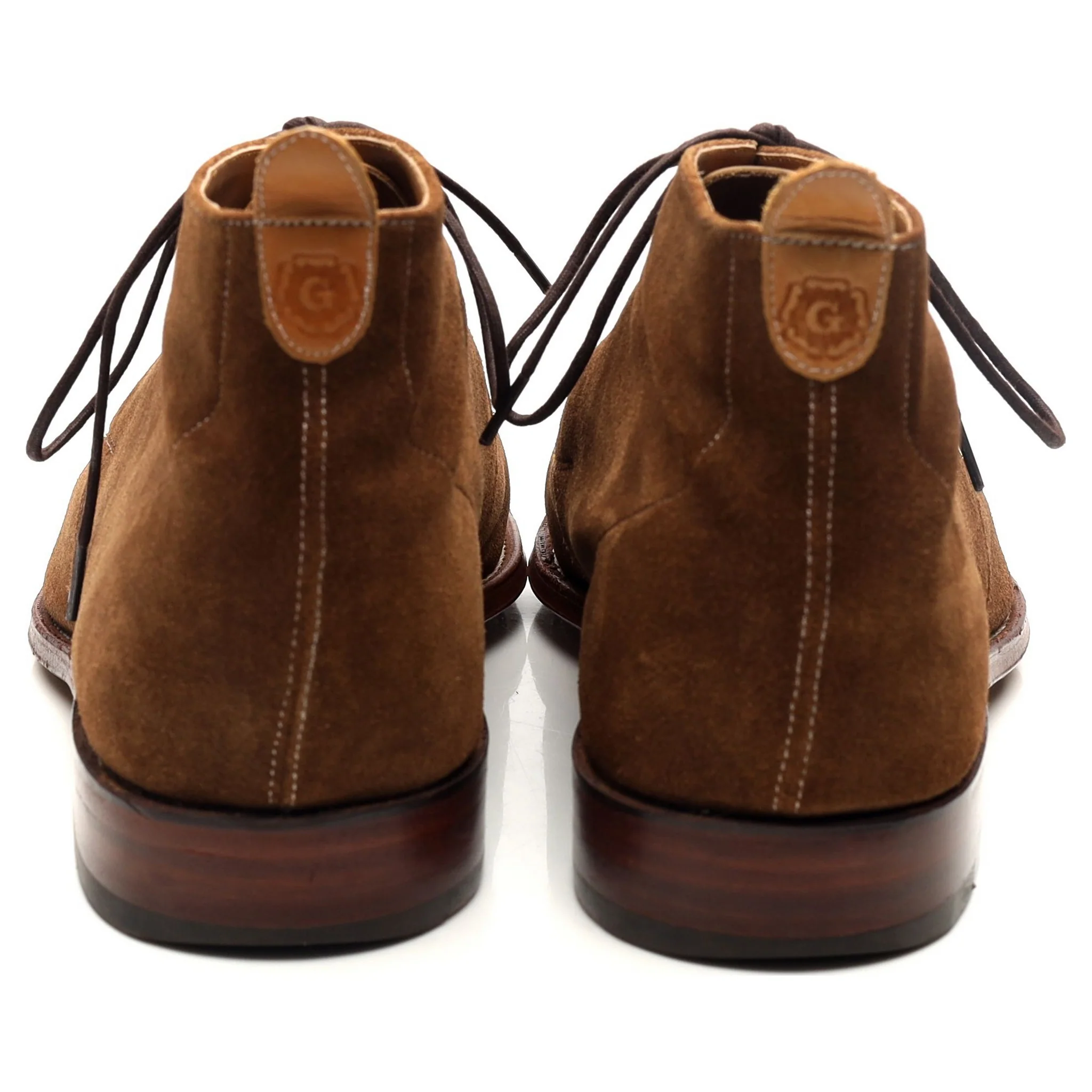 'Silas' Snuff Brown Suede Chukka Boots UK 10 F - Image 4
