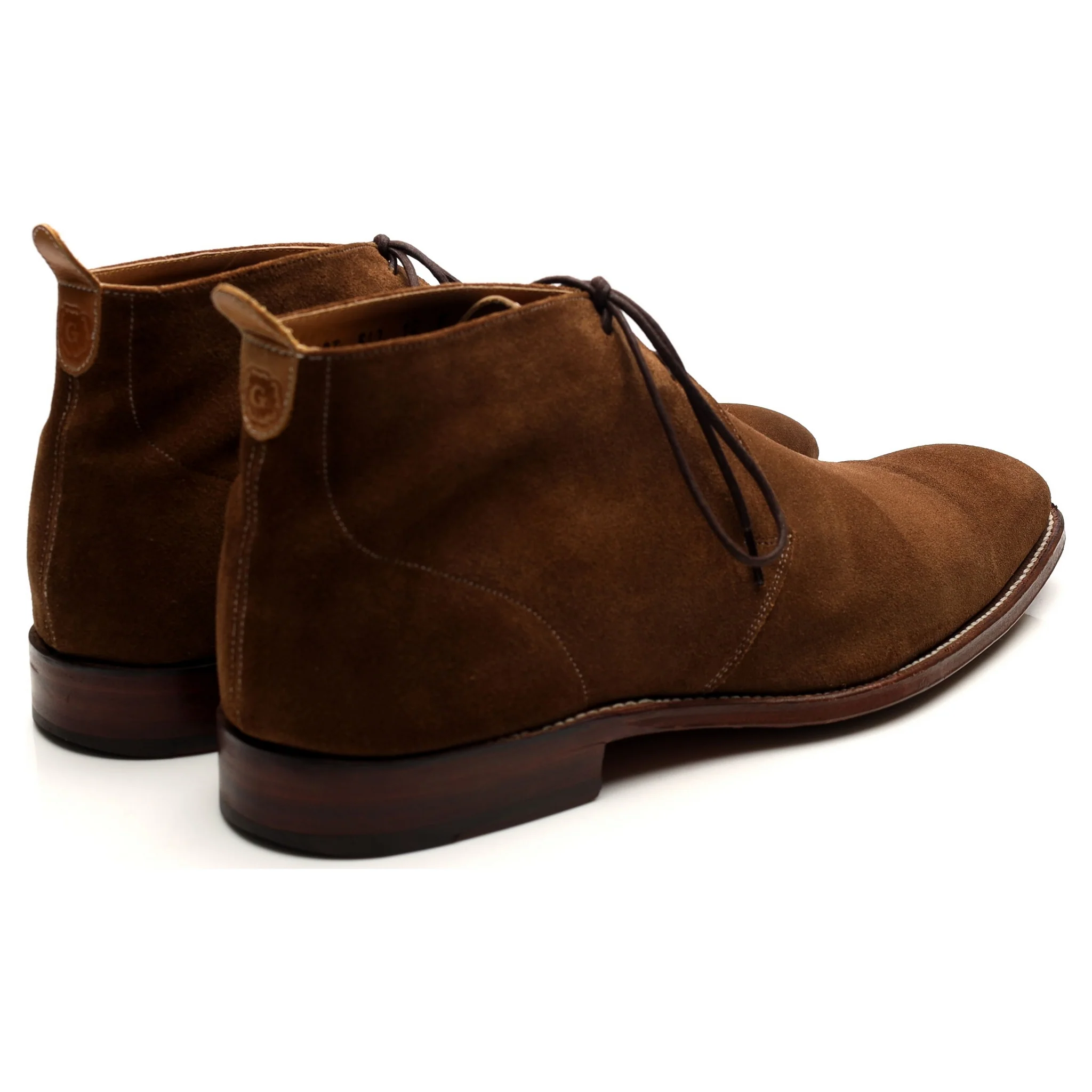 'Silas' Snuff Brown Suede Chukka Boots UK 10 F - Image 5