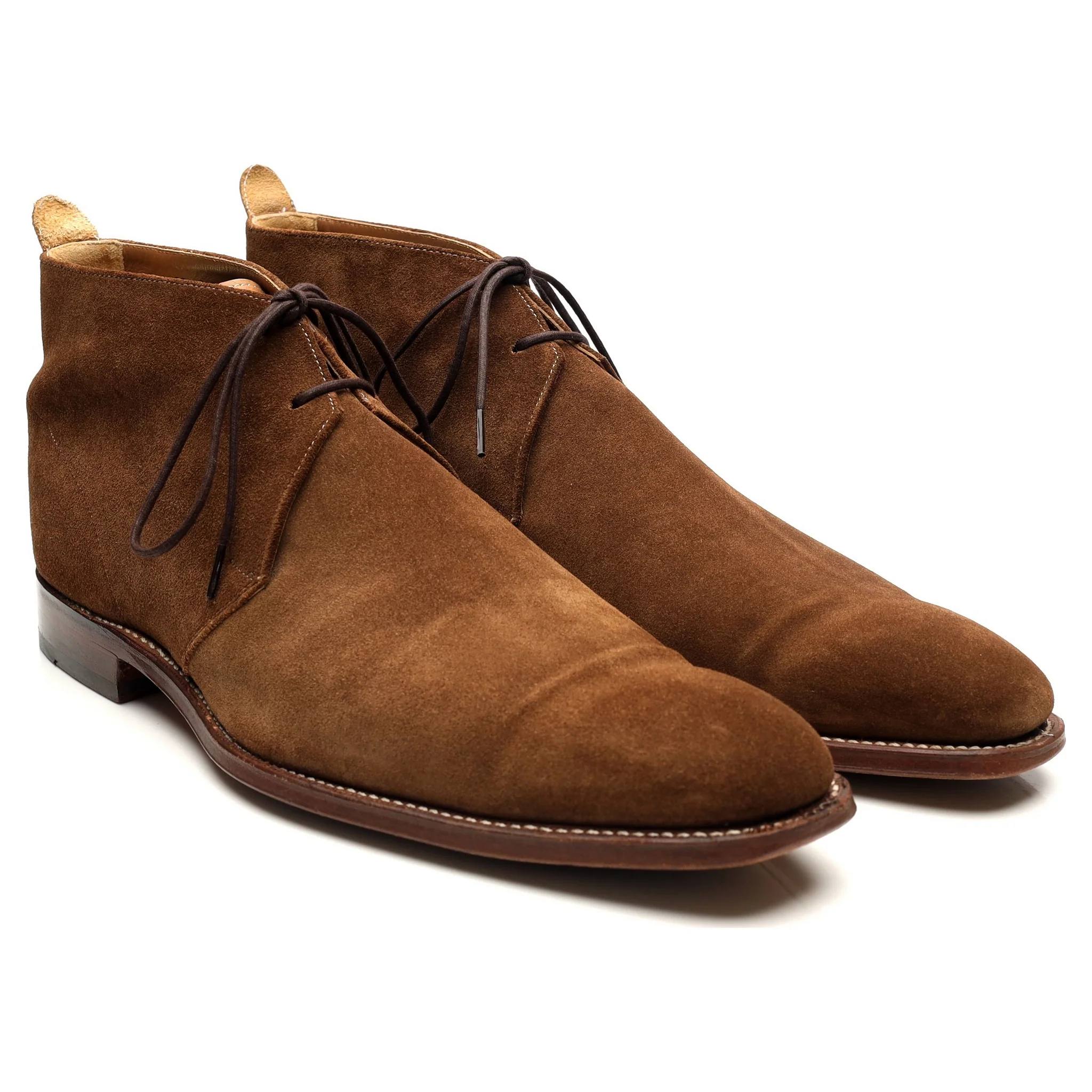 'Silas' Snuff Brown Suede Chukka Boots UK 10 F - Image 7