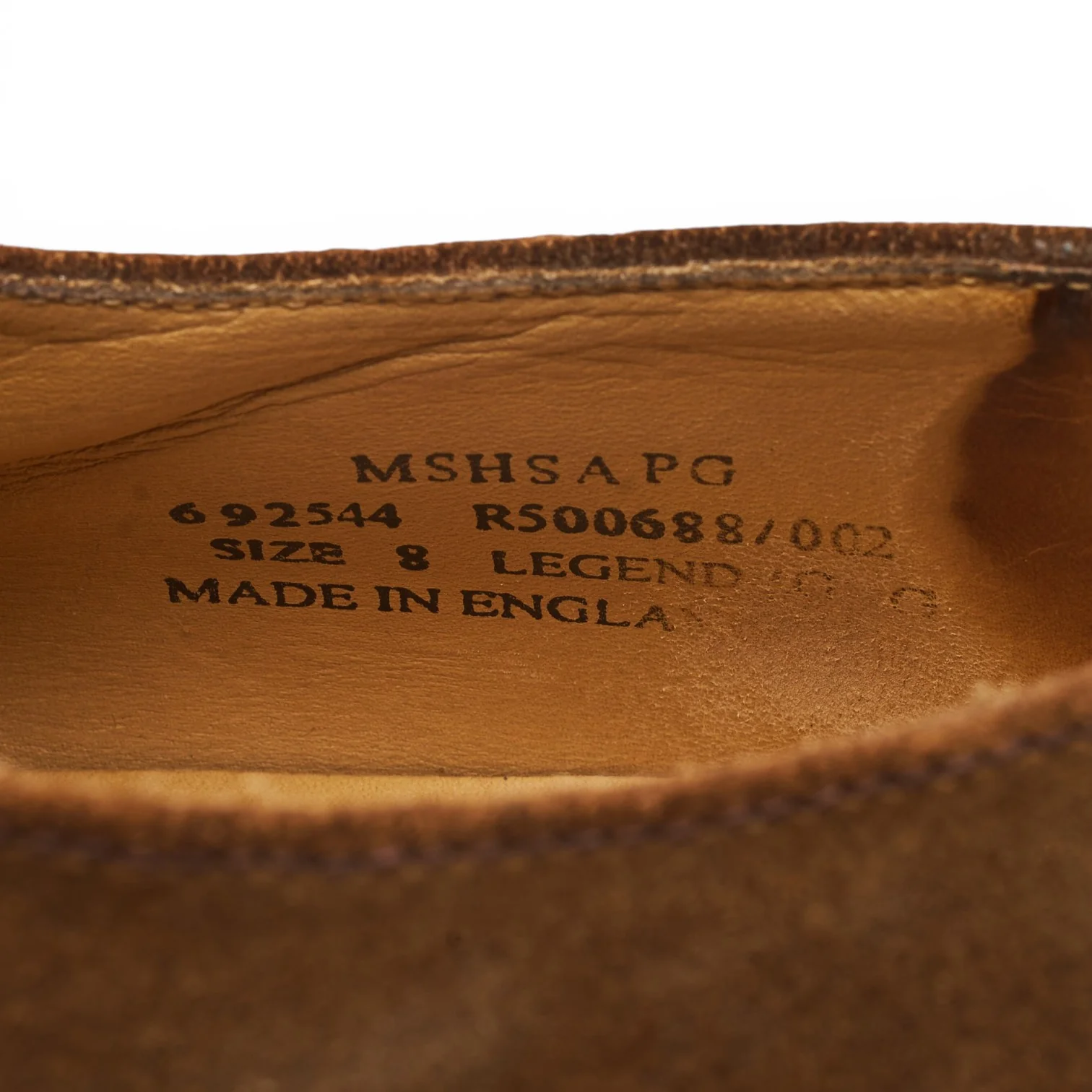 Charles Tyrwhitt Snuff Brown Suede Apron Derby UK 8 G - Image 7