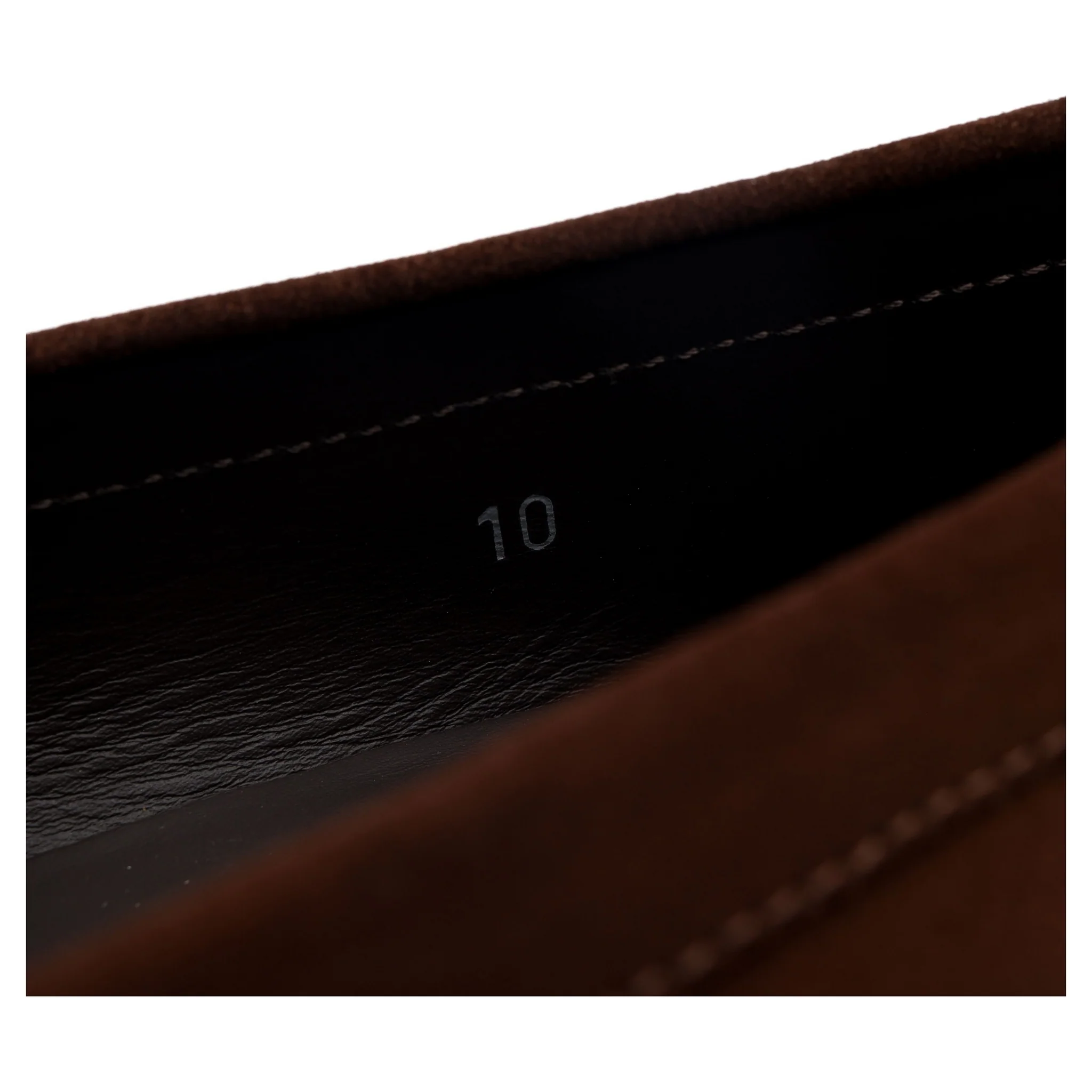 Brown Suede Loafers UK 10 - Image 12