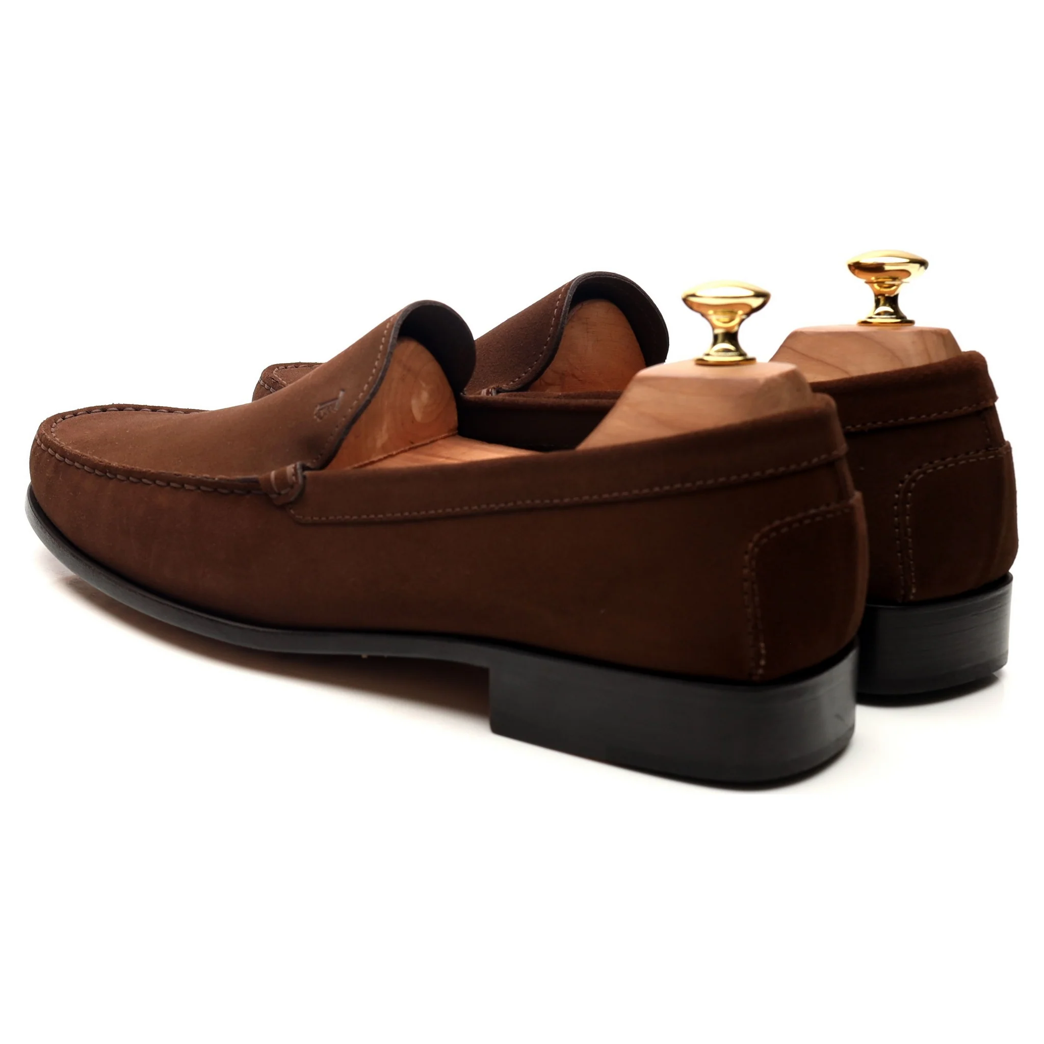 Brown Suede Loafers UK 10 - Image 3