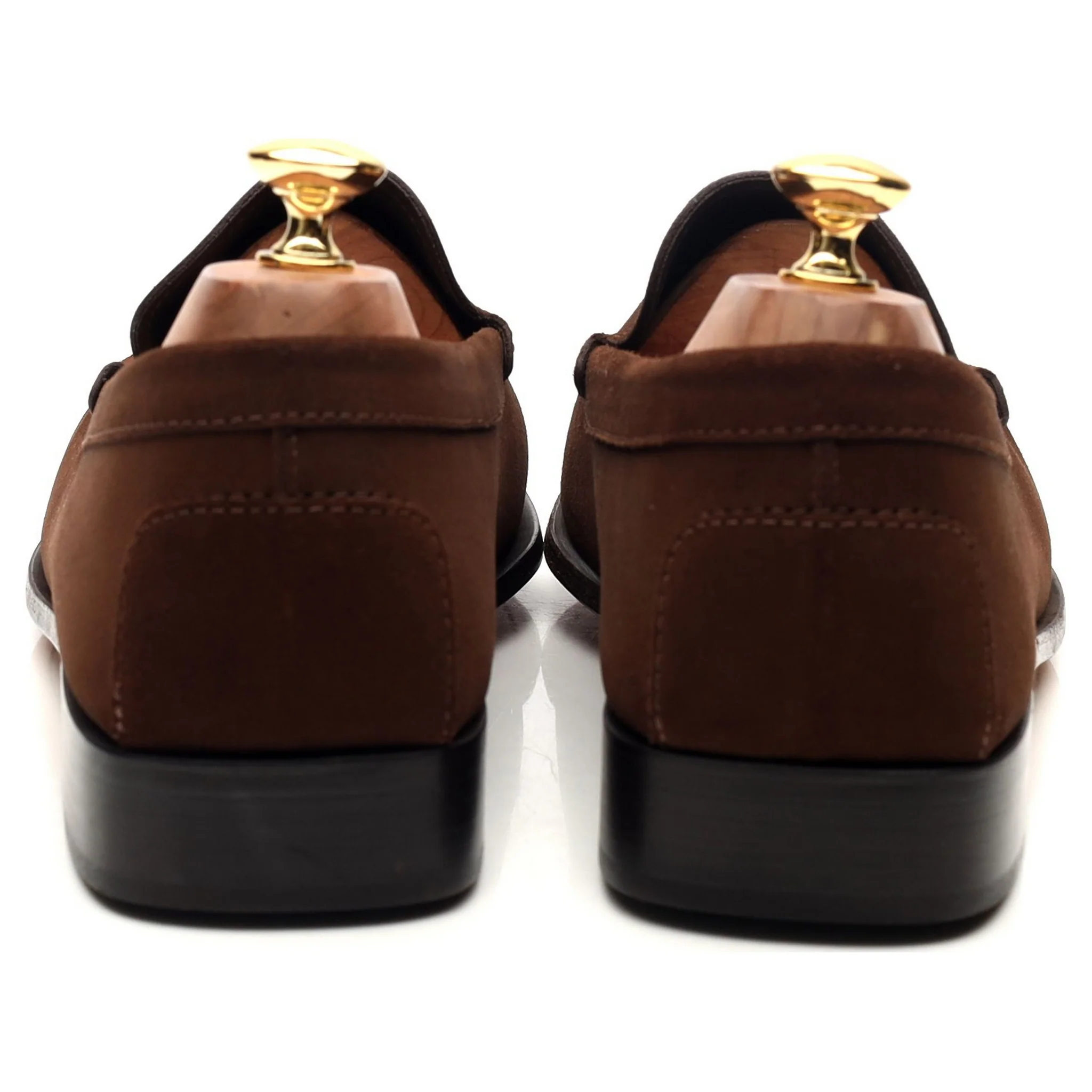 Brown Suede Loafers UK 10 - Image 4