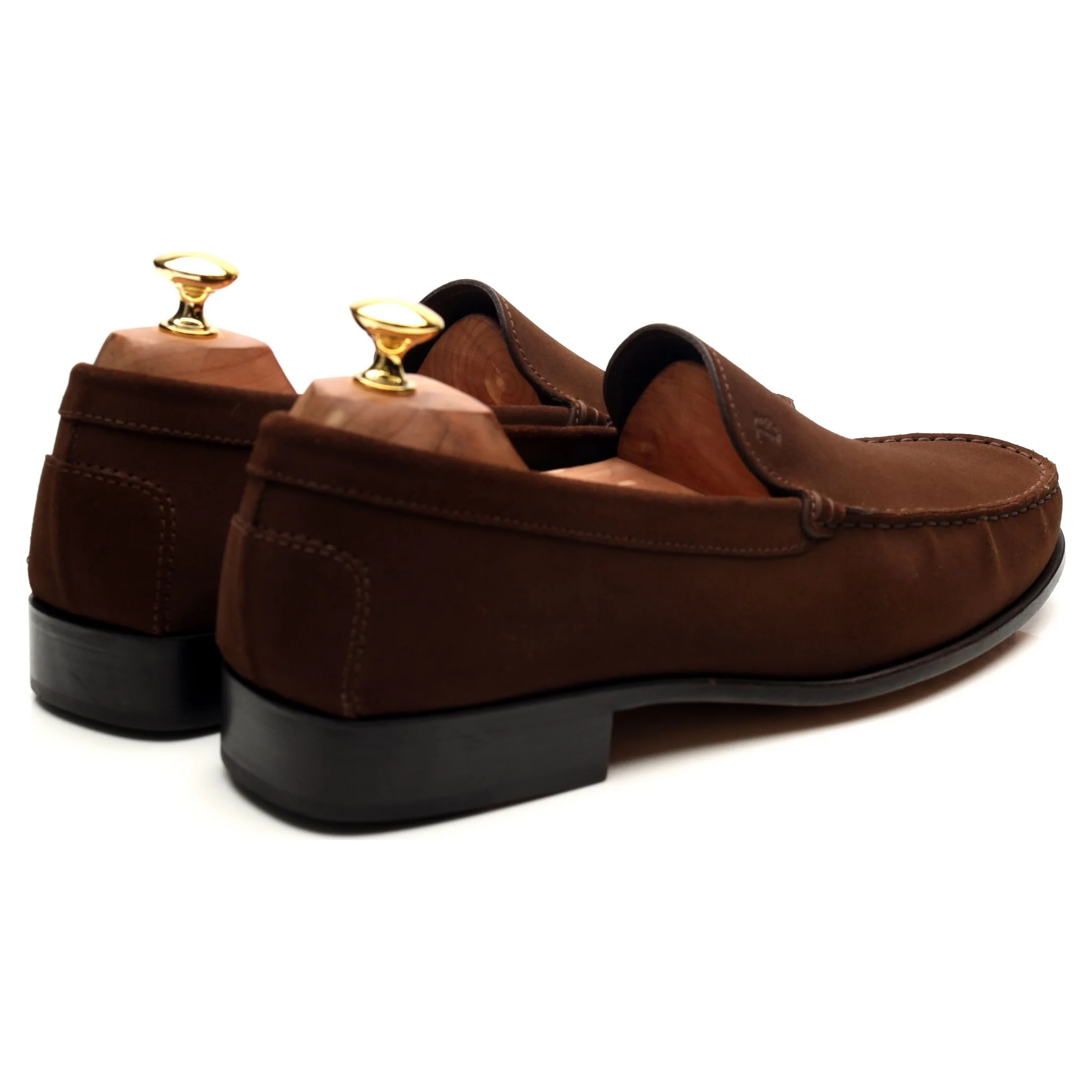 Brown Suede Loafers UK 10 - Image 5