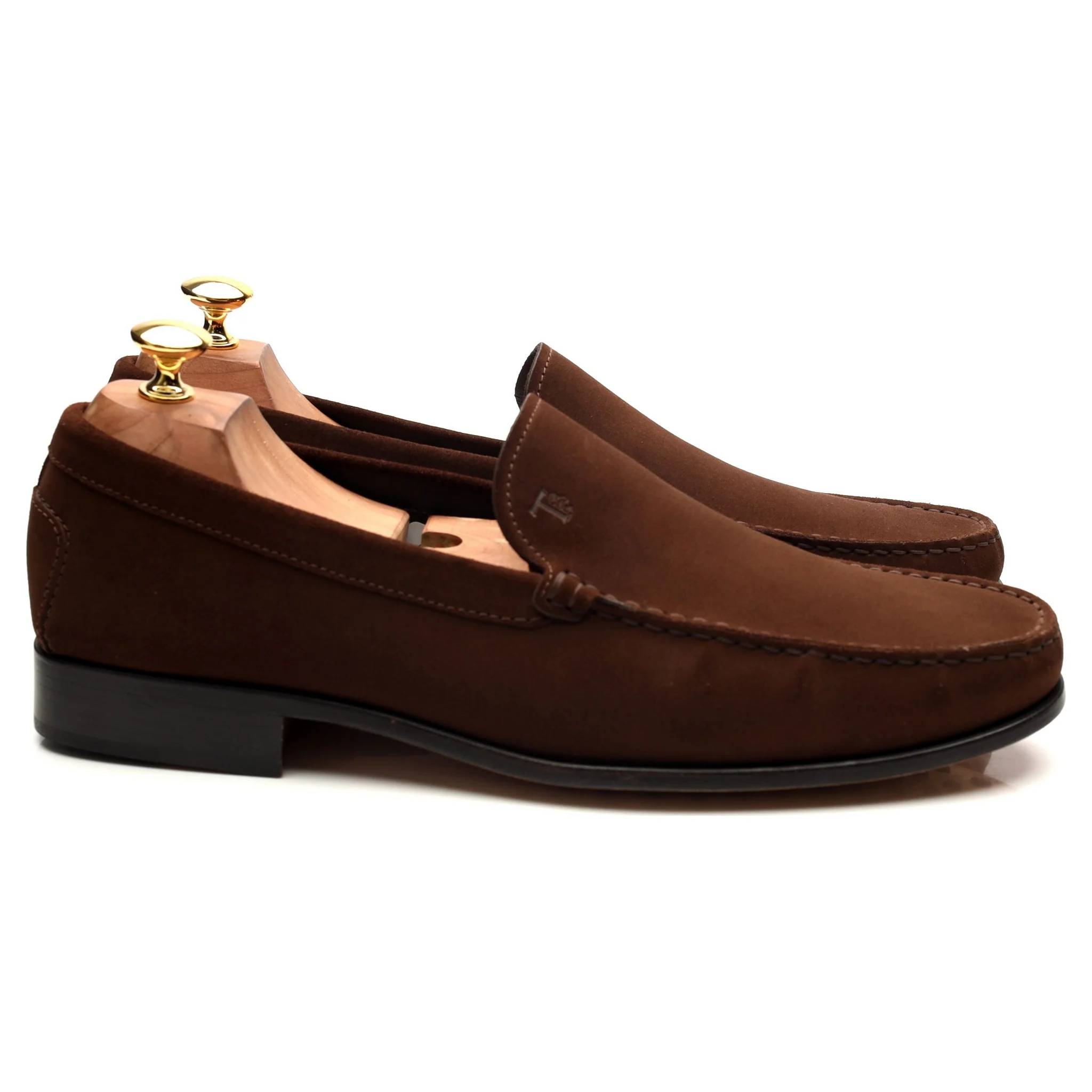 Brown Suede Loafers UK 10 - Image 6