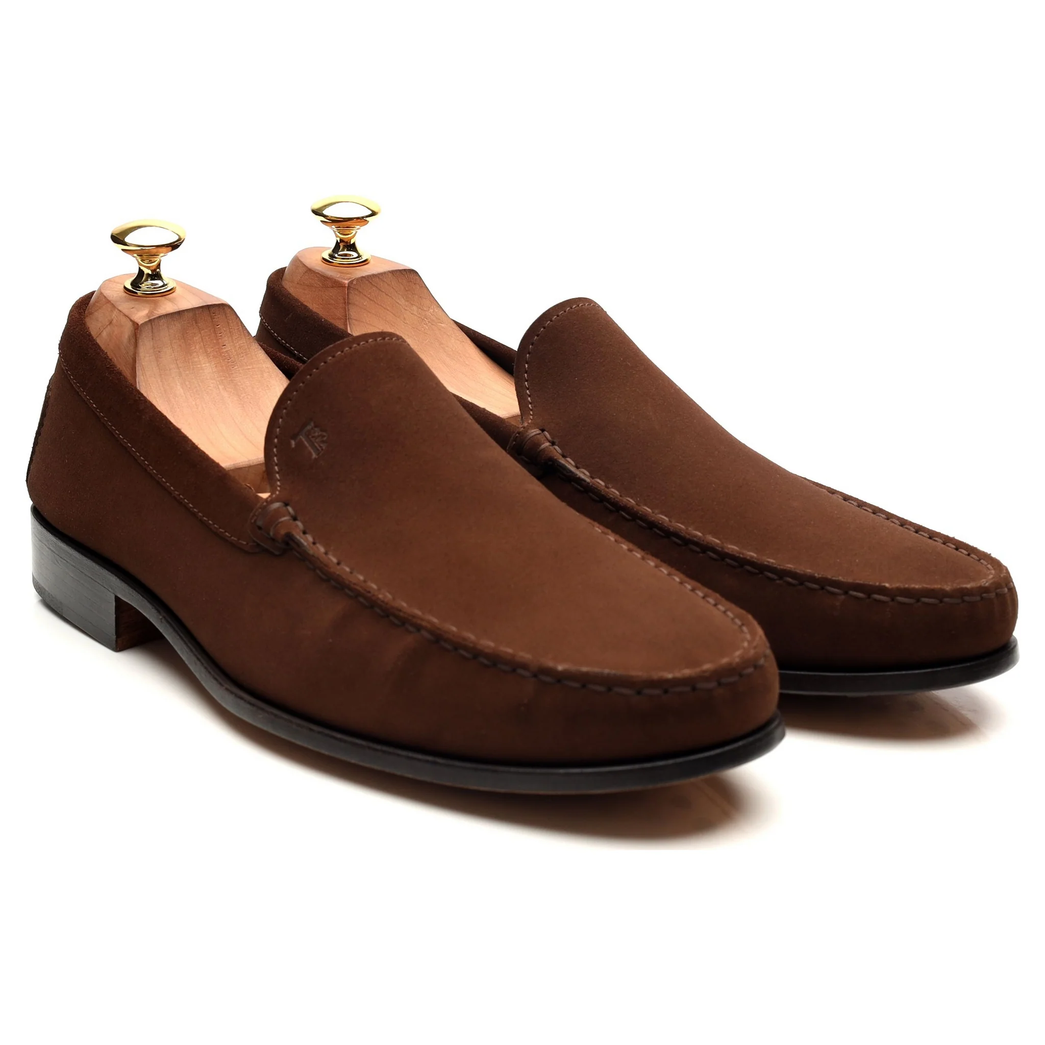 Brown Suede Loafers UK 10 - Image 7
