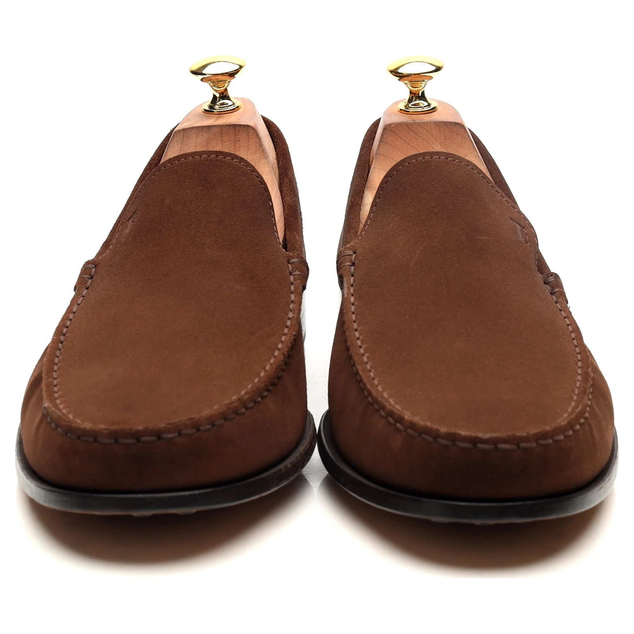 Brown Suede Loafers UK 10 - Image 8