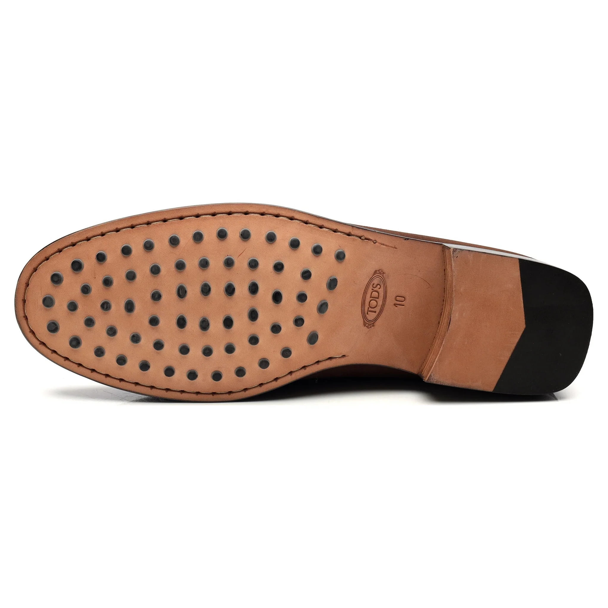 Brown Suede Loafers UK 10 - Image 9