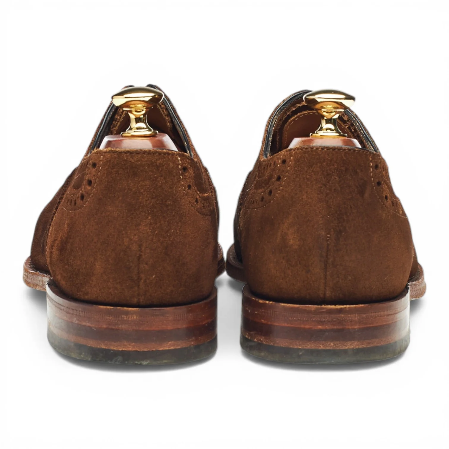 Snuff Brown Suede Oxford Brogues UK 8 F - Image 4