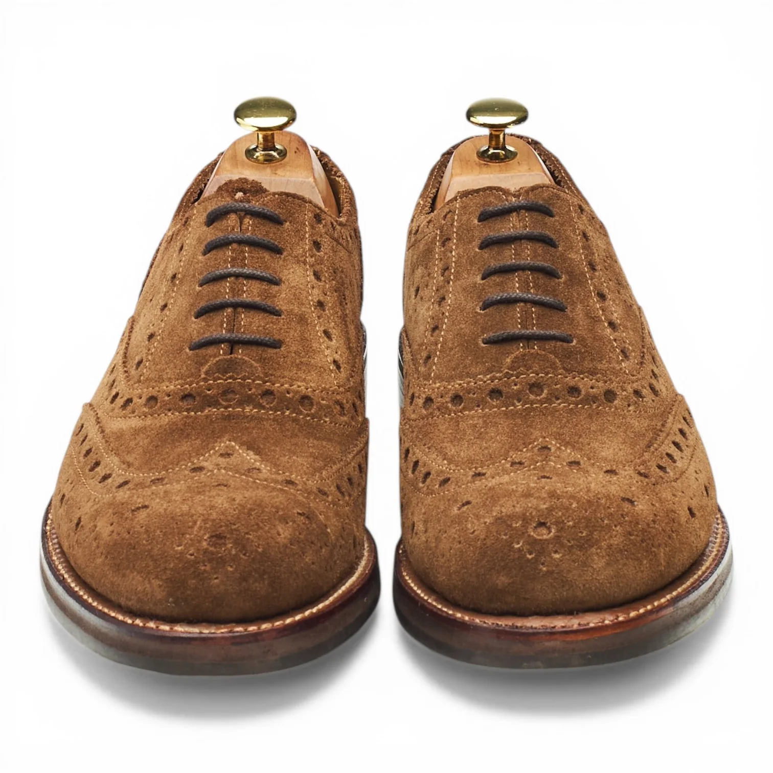 Brown Suede Oxford Brogues UK 8.5 F - Image 2