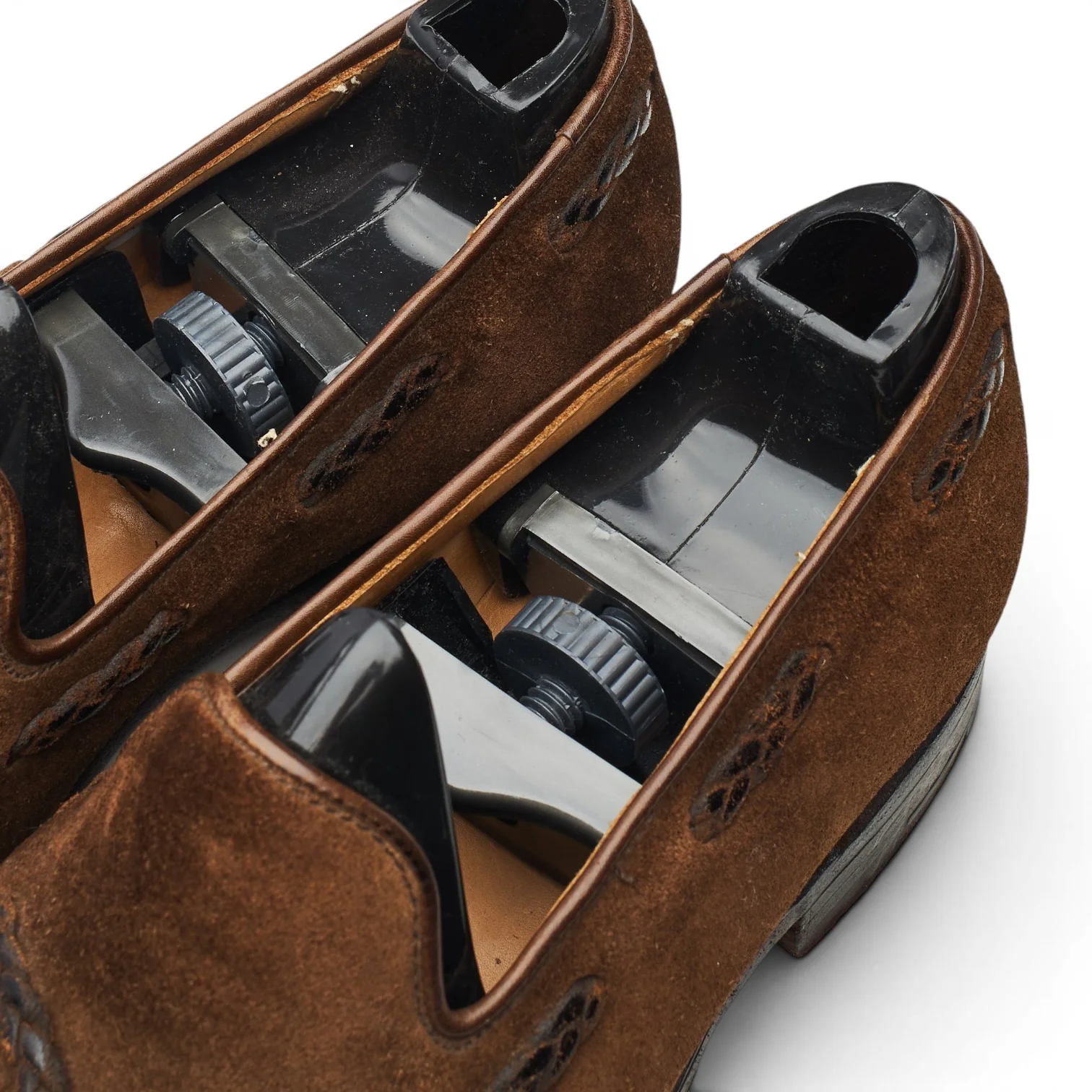 Brown Suede Tassel Loafers UK 7 E - Image 6