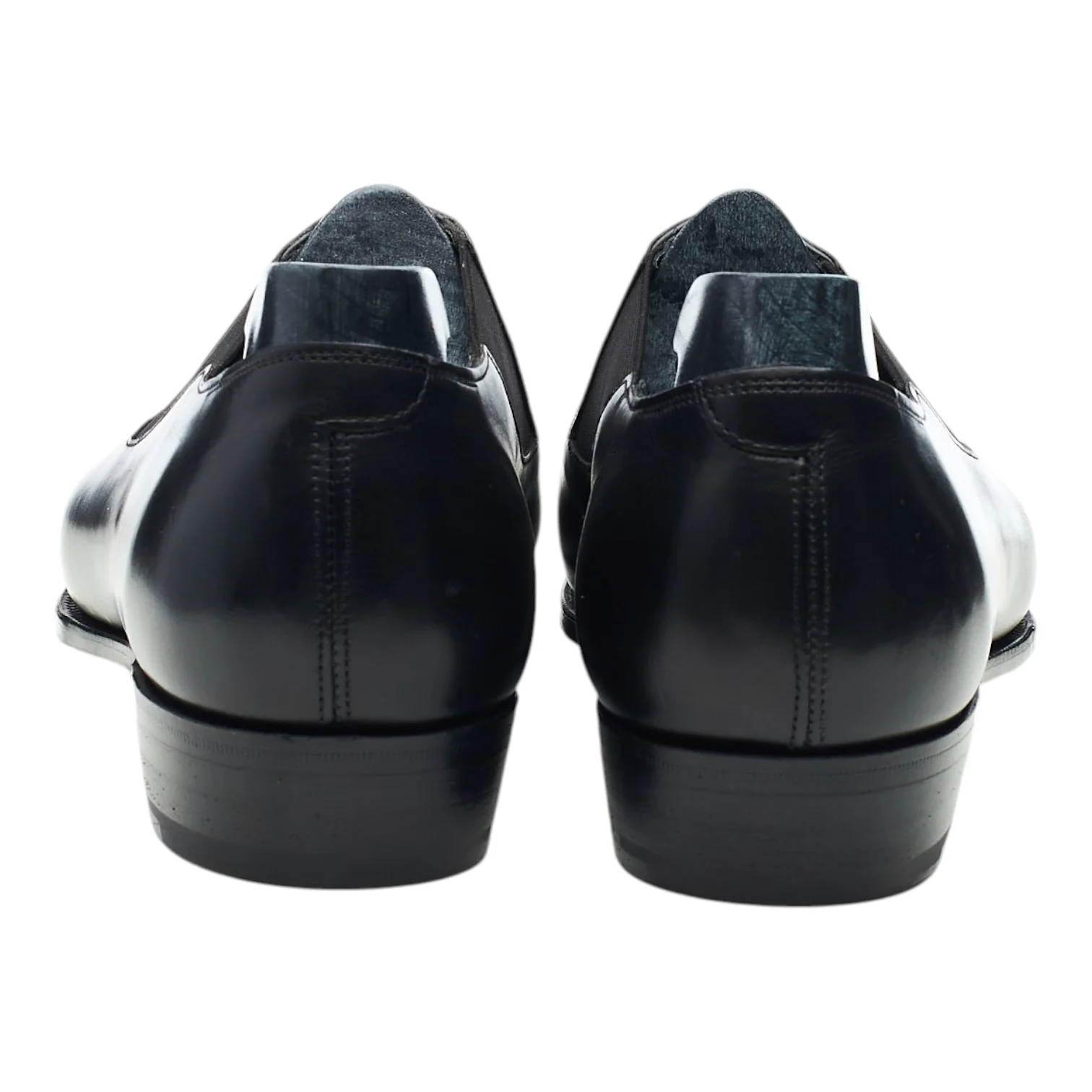 'Bulow' Black Leather Slip On Loafers UK 9.5 E - Image 4