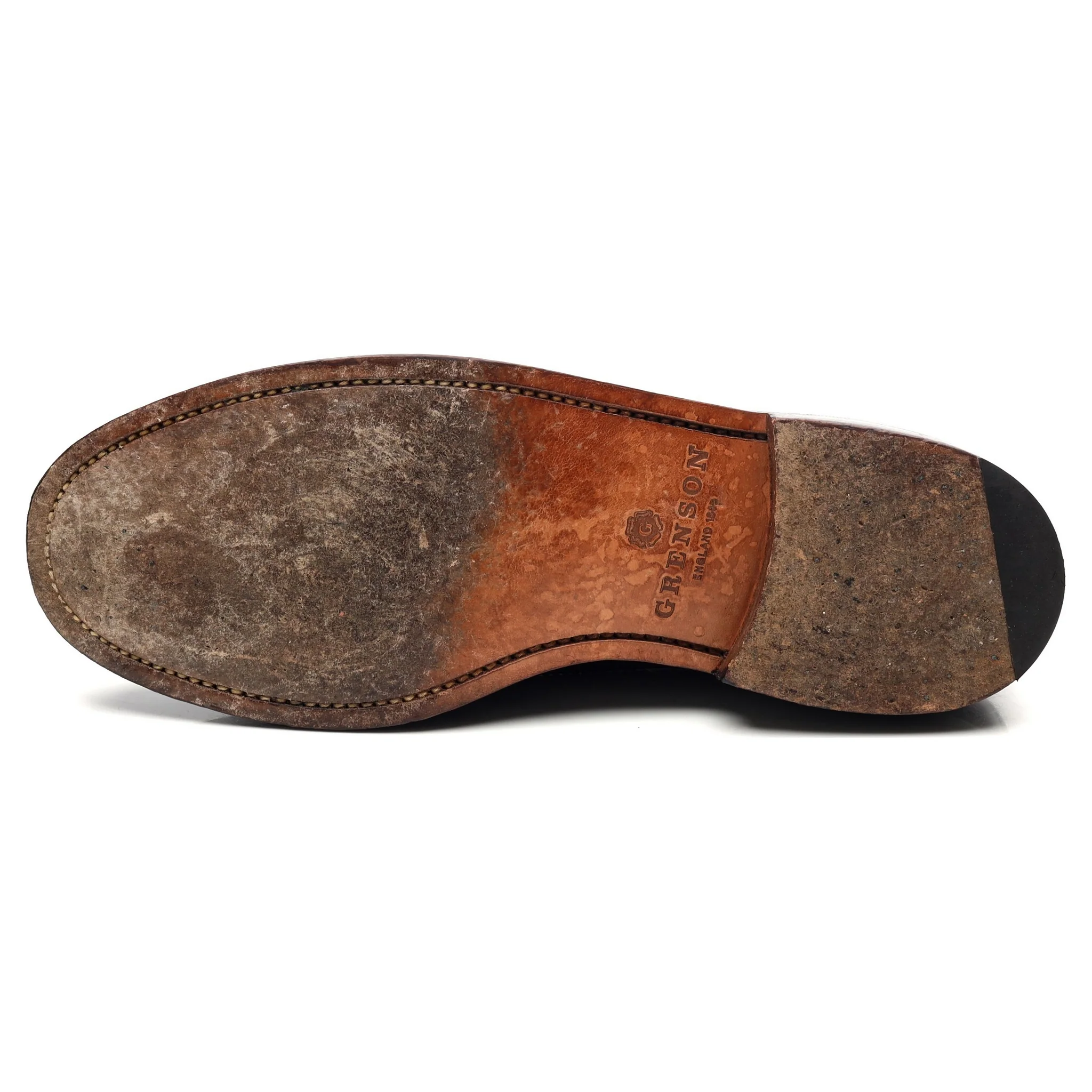 G:Lab Burgundy Leather Derby Brogues UK 8 G - Image 10