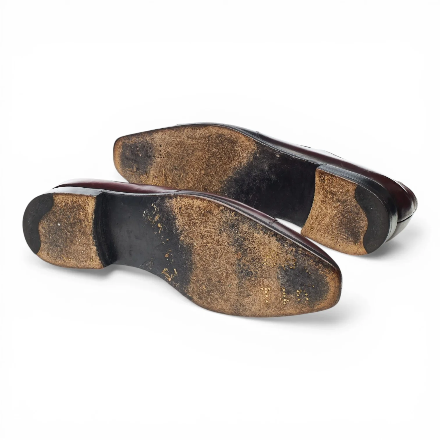 Burgundy Patina Leather Cap Toe Derby UK 7.5 - Image 5