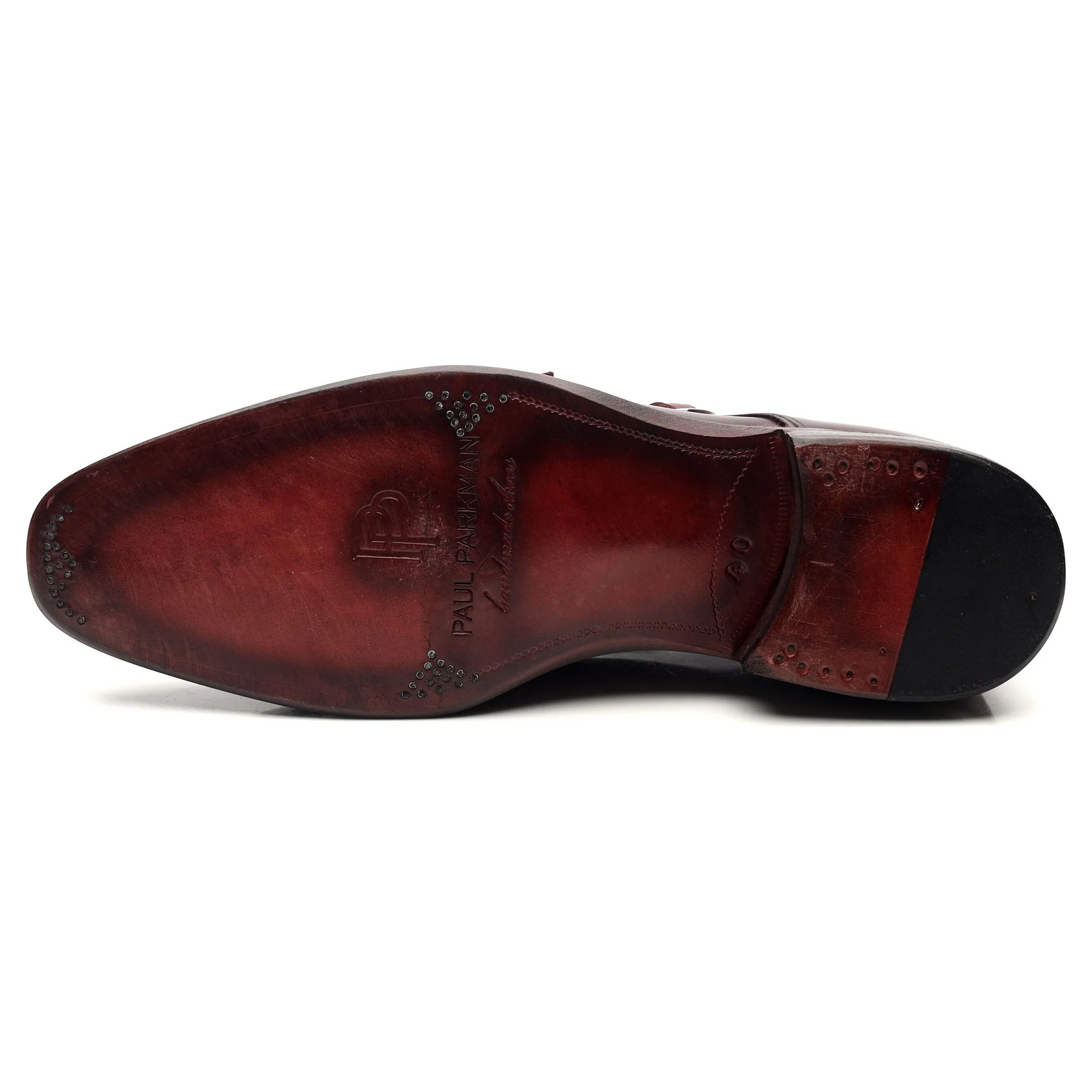 Burgundy Leather Double Monk Strap UK 6 EU 40 - Image 11