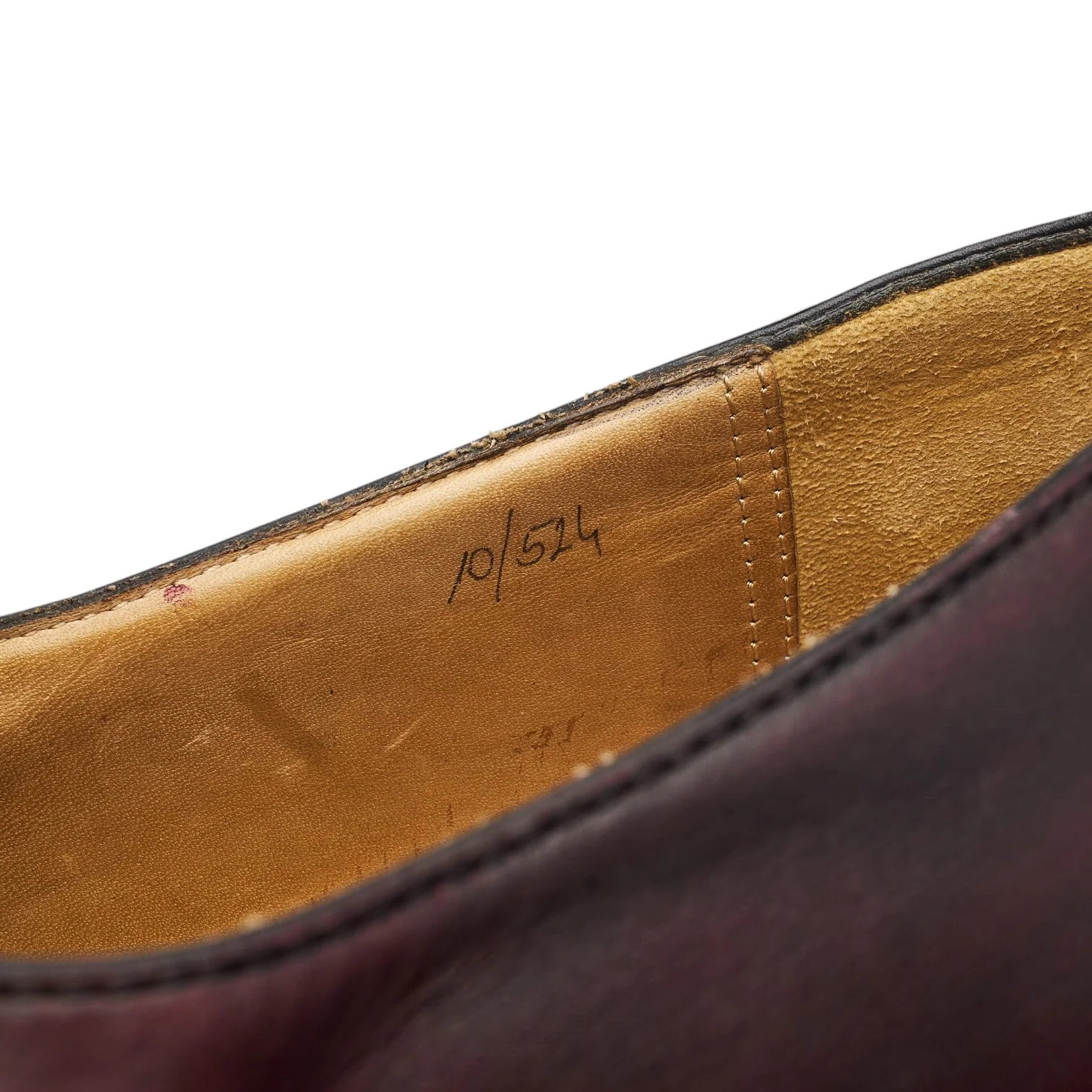 'Andy' Burgundy Leather Loafers UK 10 - Image 7